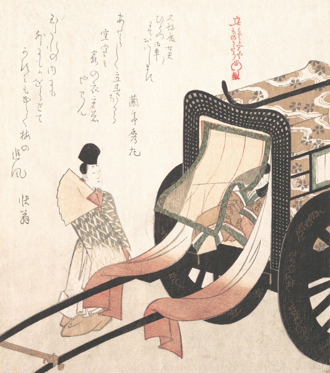 Transporte da corte, século XIX. de Kubo Shunman