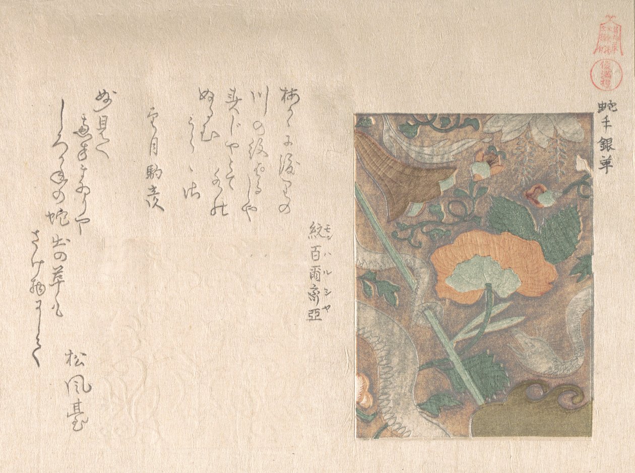 Desenhos de Couros Importados, século XIX. de Kubo Shunman