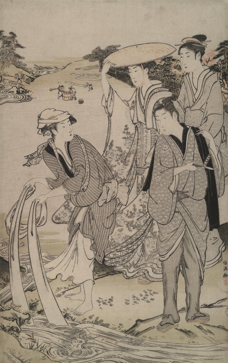 Tamagawa na Província de Musashi dos Seis Rios Jewel de Kubo Shunman