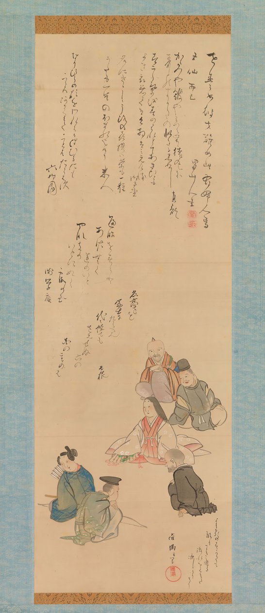 The Six Poetic Immortals, ca. 1810. de Kubo Shunman