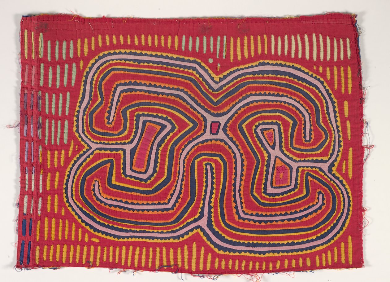 Painel de Camisa (mola), c.1950 (algodão aplicado) de Kuna Indian Culture
