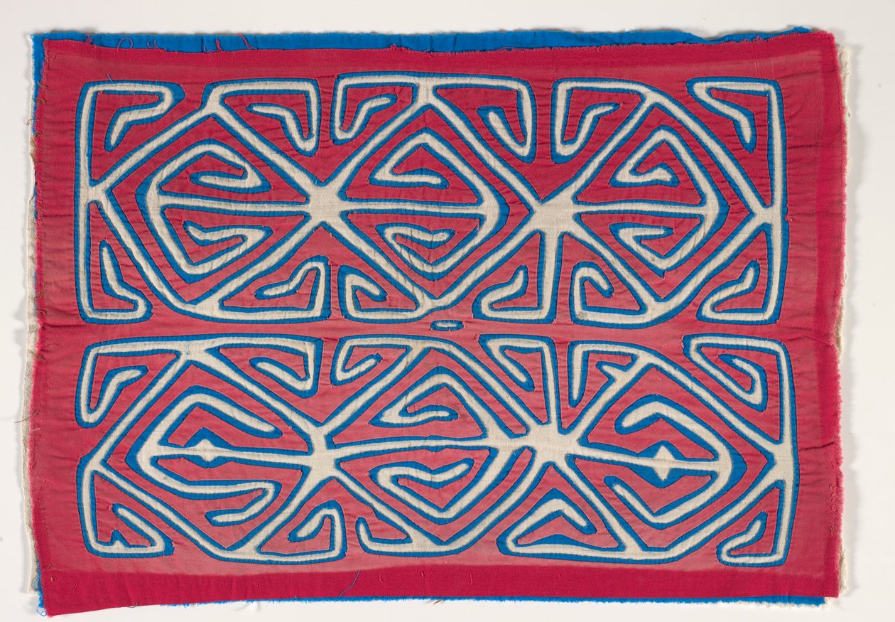 Painel de Camisa (mola), c.1950 (algodão aplicado) de Kuna Indian Culture