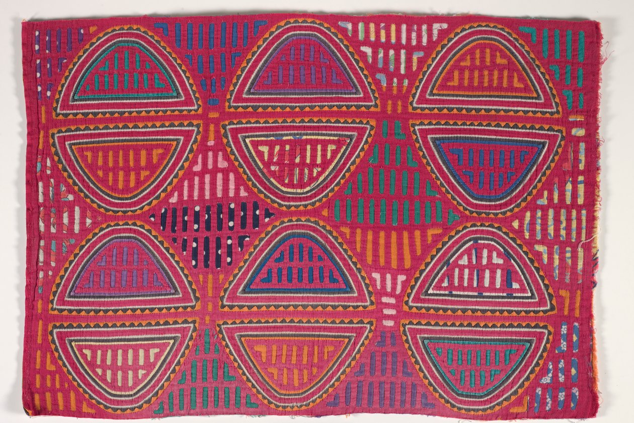 Painel de Camisa (mola), c.1950 (algodão aplicado) de Kuna Indian Culture