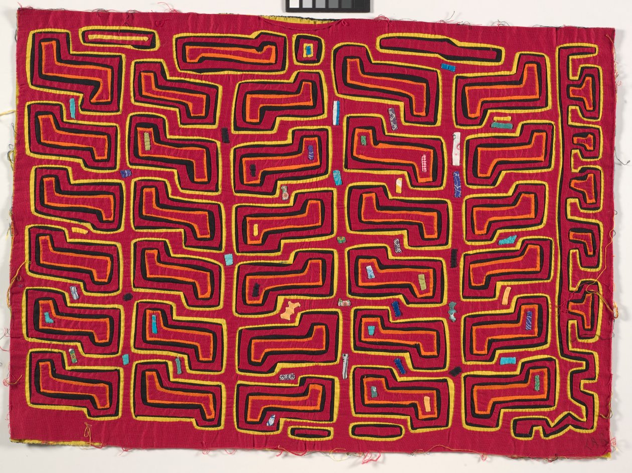 Painel de Camisa (mola), c.1950 (algodão aplicado) de Kuna Indian Culture