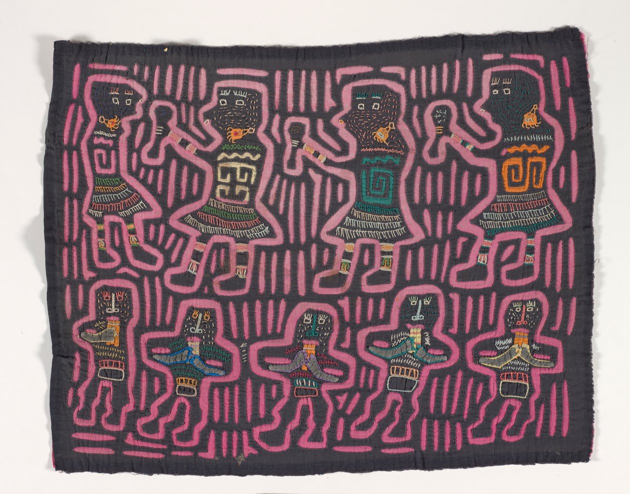 Painel de Camisa (mola), c.1950 (algodão aplicado) de Kuna Indian Culture