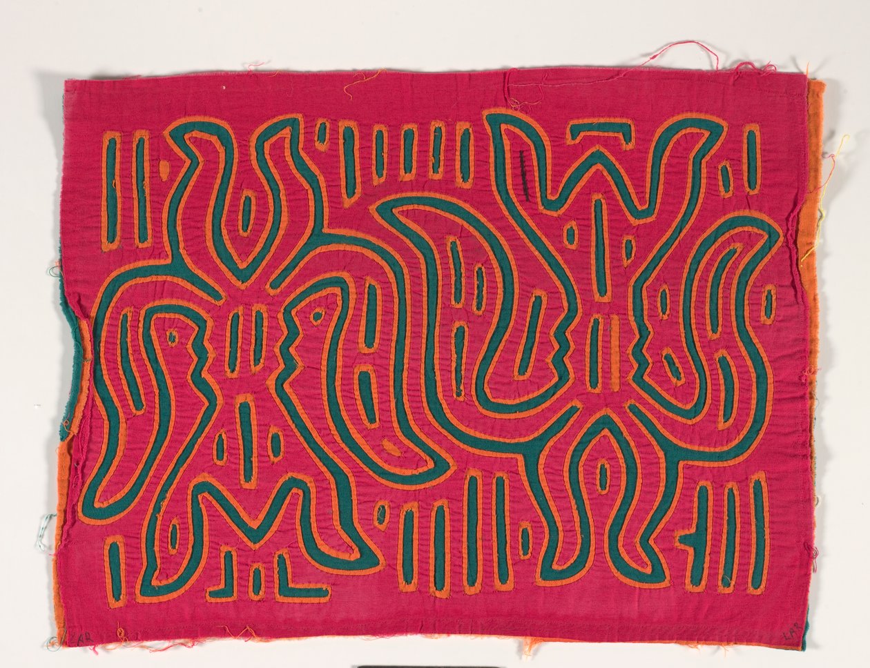 Painel de Camisa (mola), c.1950 (algodão aplicado) de Kuna Indian Culture