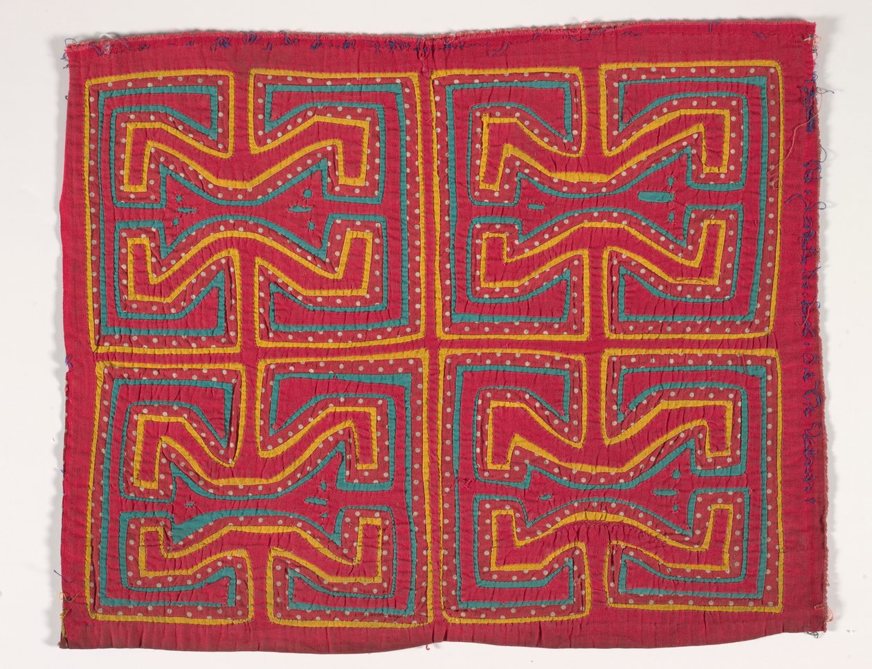 Painel de Camisa (mola), c.1950 (algodão aplicado) de Kuna Indian Culture