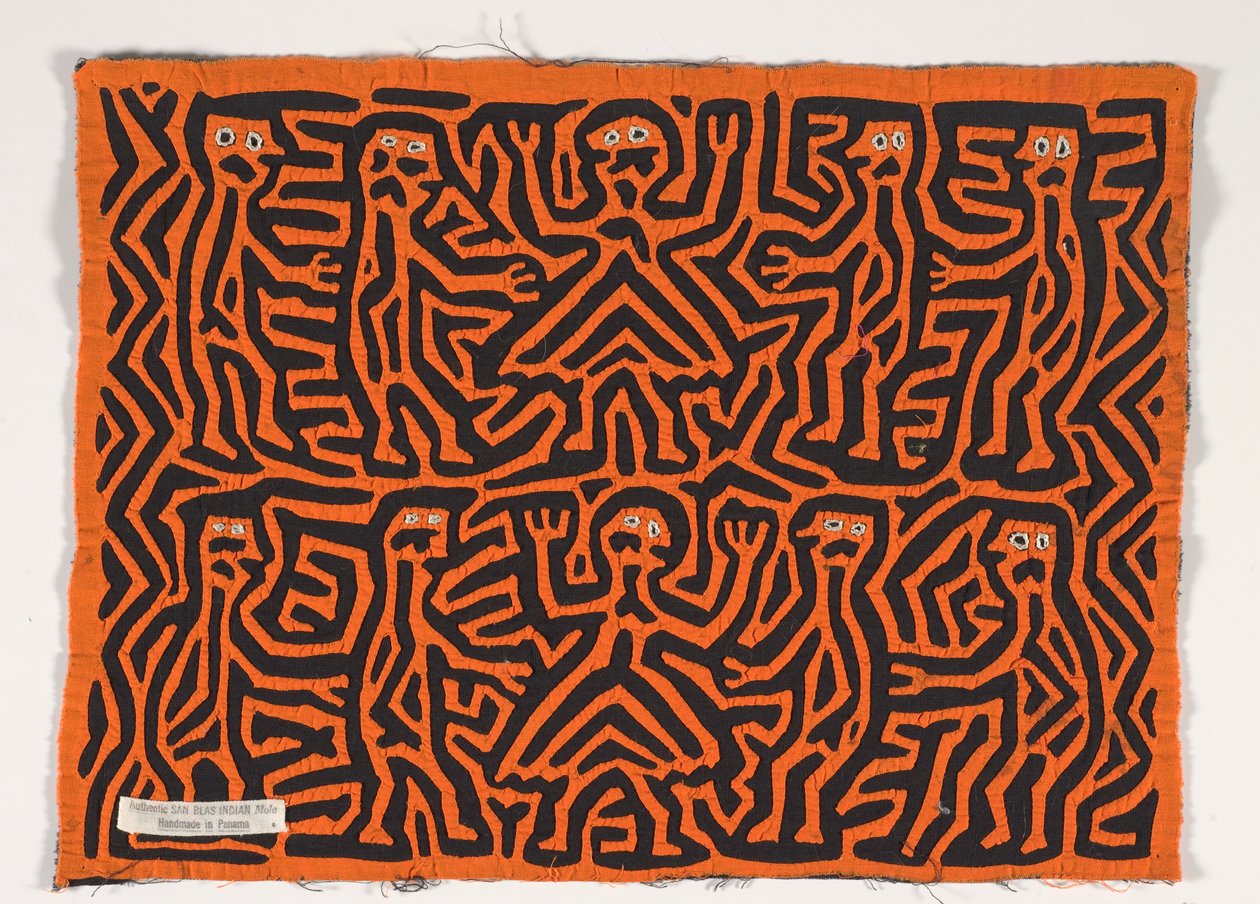 Painel de Camisa (mola), c.1950 (algodão aplicado) de Kuna Indian Culture