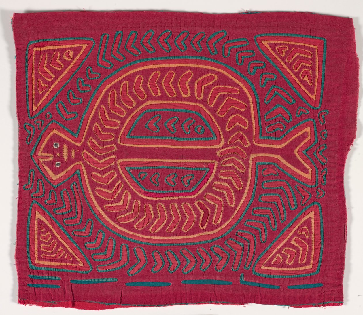Painel da camisa (mola) (algodão aplicado) de Kuna Indian Culture