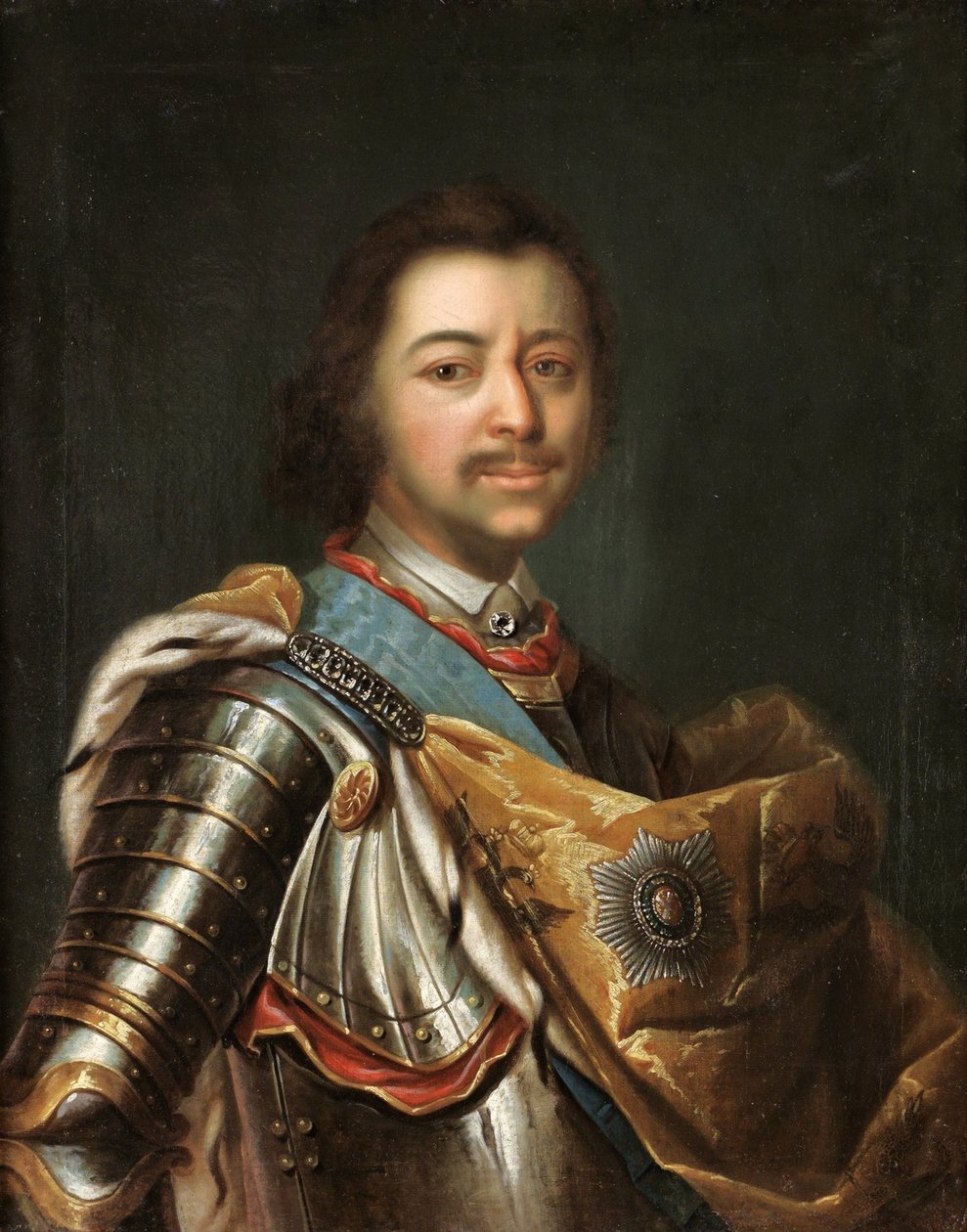 Retrato do Imperador Pedro I, o Grande 1672-1725 de Kupecky