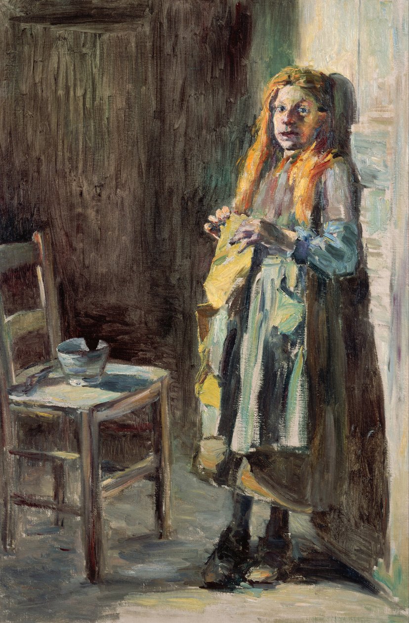 Menina de Bréhat de Kuroda Seiki