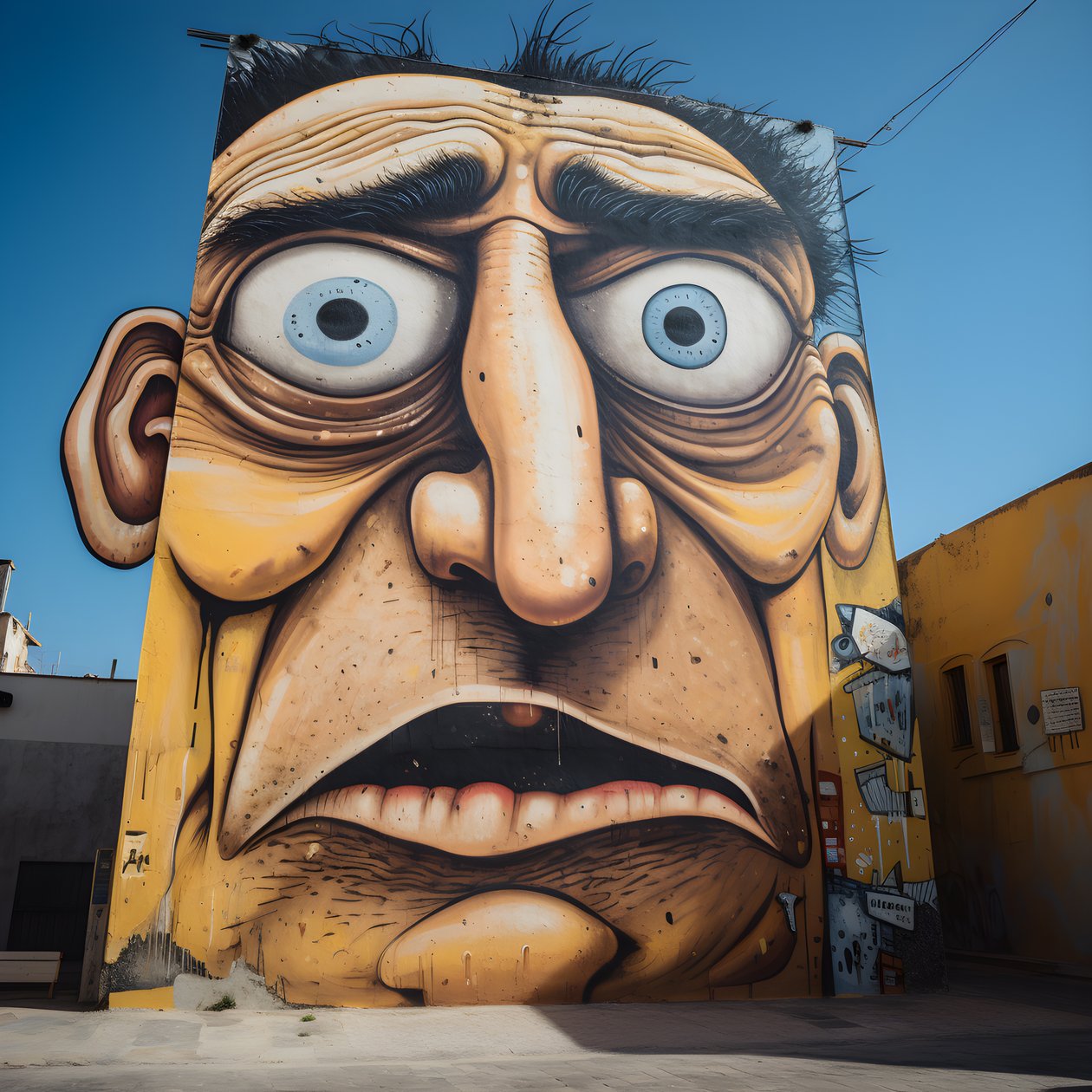 200 anos de idade Cara de ogre gigante e gira 4 de Kurt Heppke