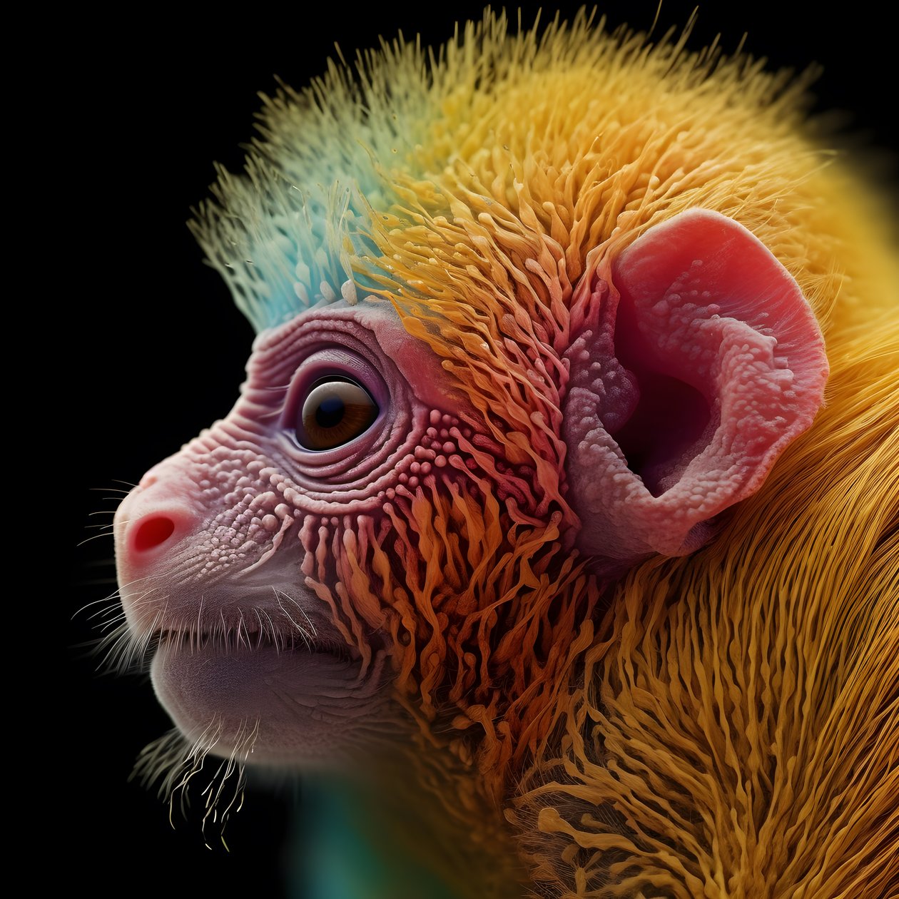 Macaco a cores 2 de Kurt Heppke