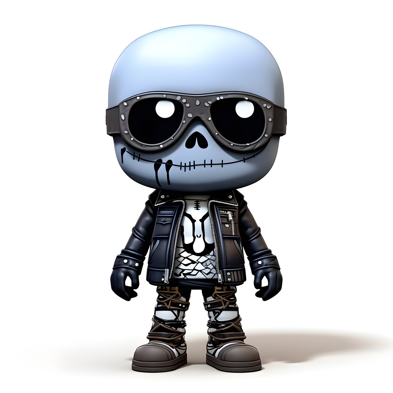 Esqueleto minúsculo Chibi 4 de Kurt Heppke