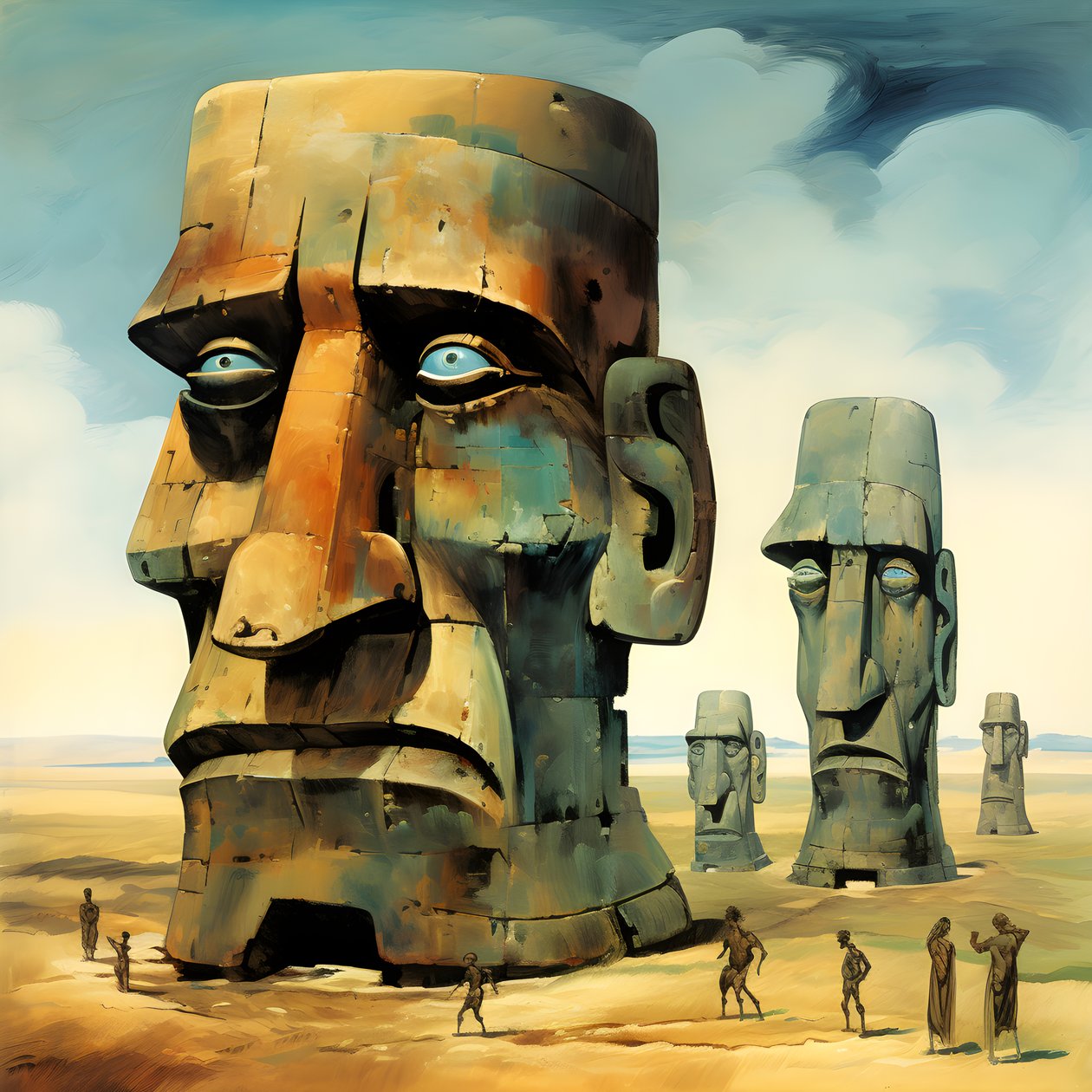 Moai da Ilha da Páscoa 2 de Kurt Heppke