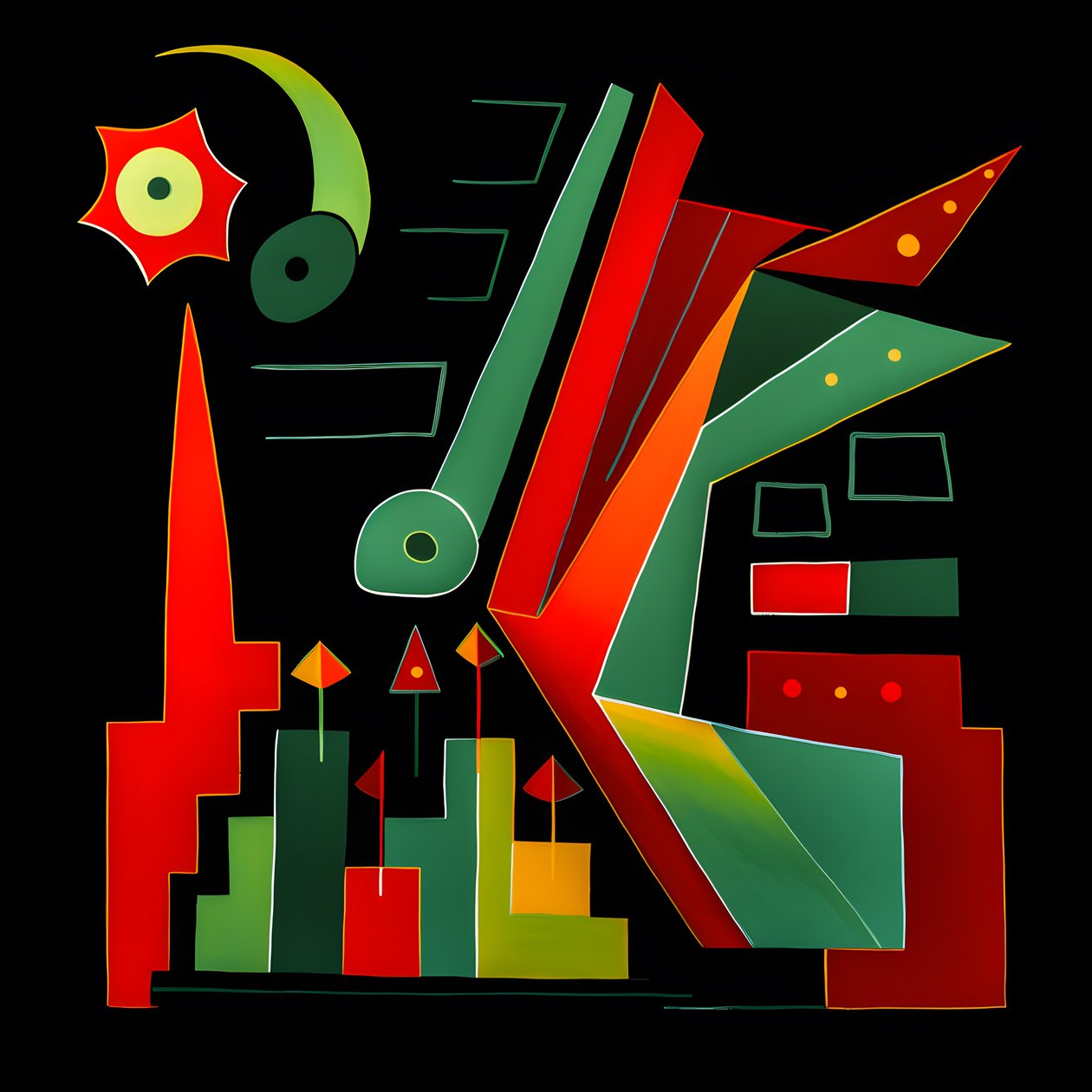 Uma tendência de escritório ao estilo de Picasso 2 de Kurt Heppke