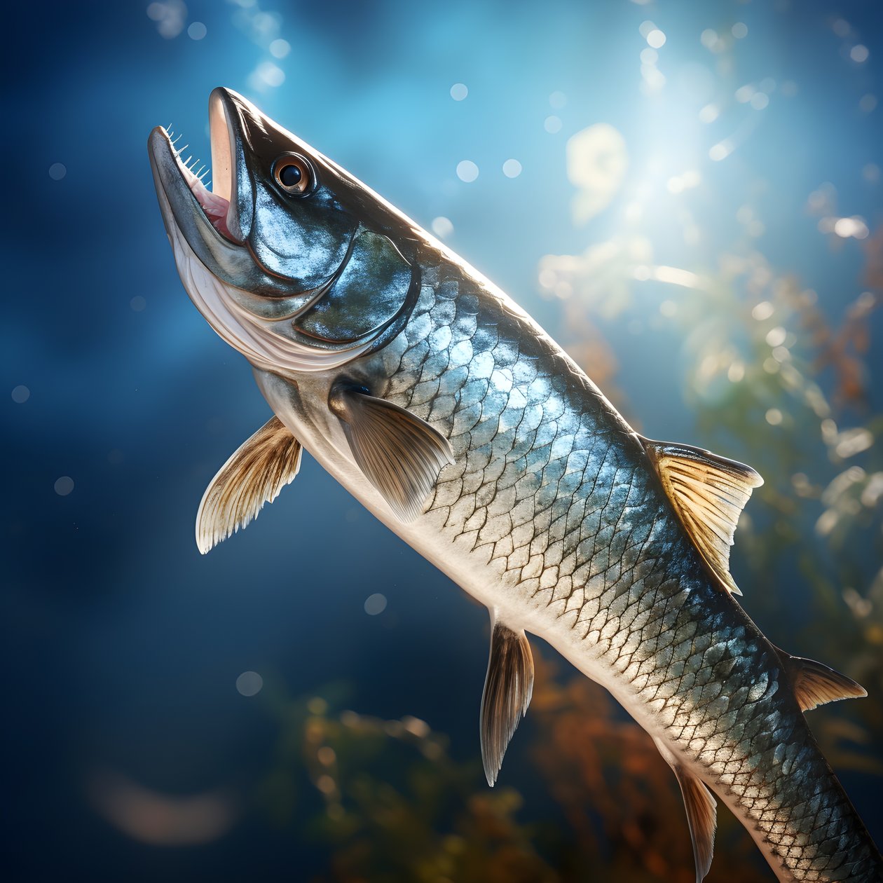 Um snoek, um tipo de peixe, foi apanhado numa linha de pesca 2 de Kurt Heppke