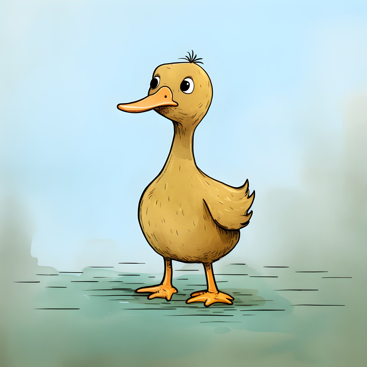 Pato no campo 2 de Kurt Heppke