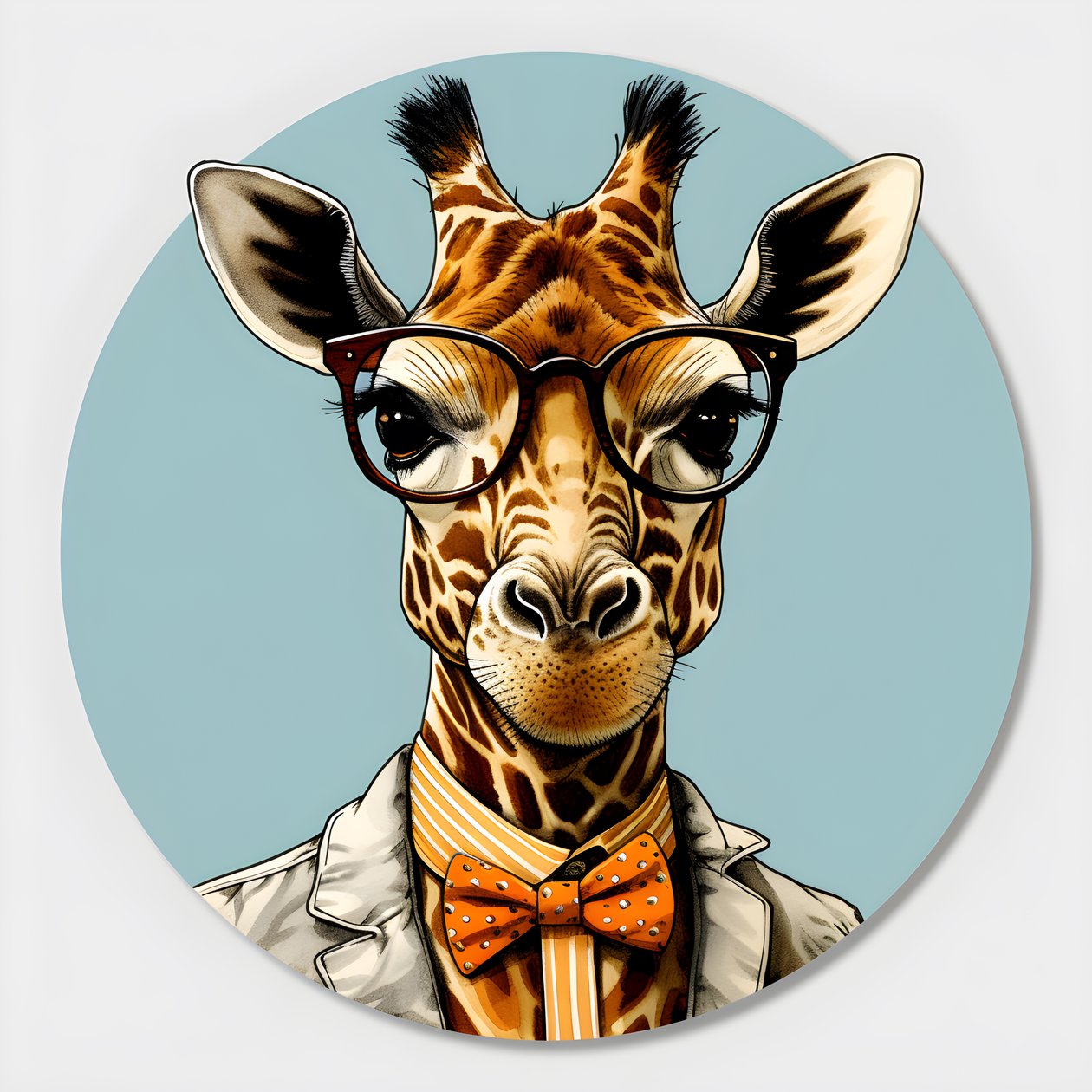 Girafa com óculos 3 de Kurt Heppke