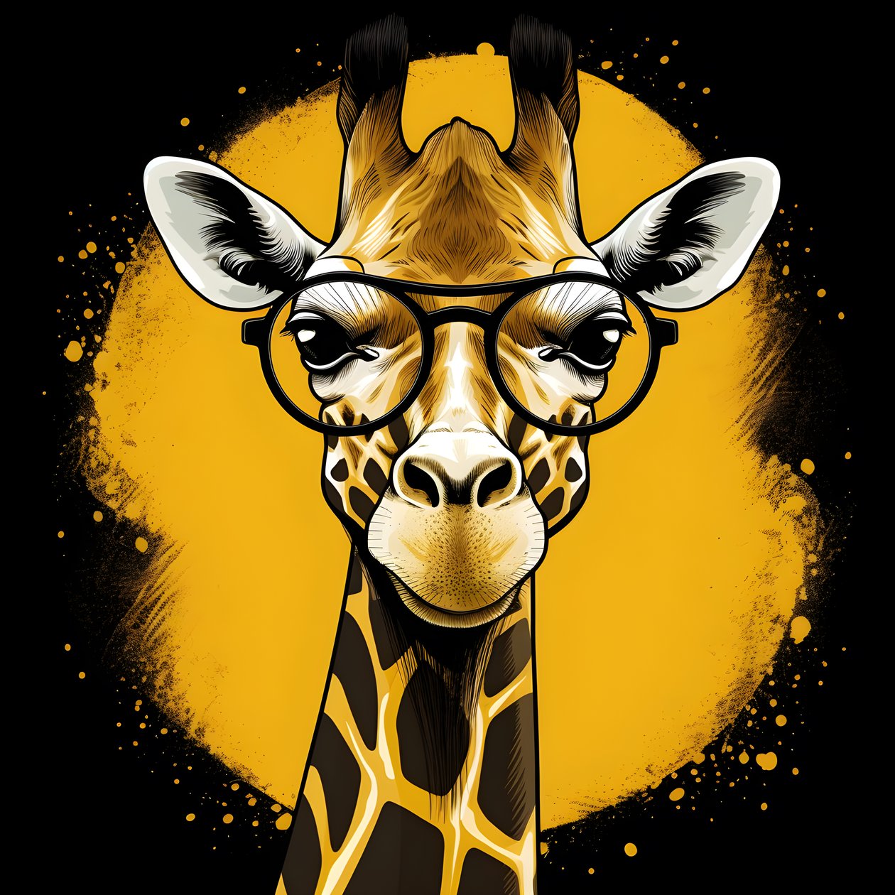 Girafa com óculos 4 de Kurt Heppke