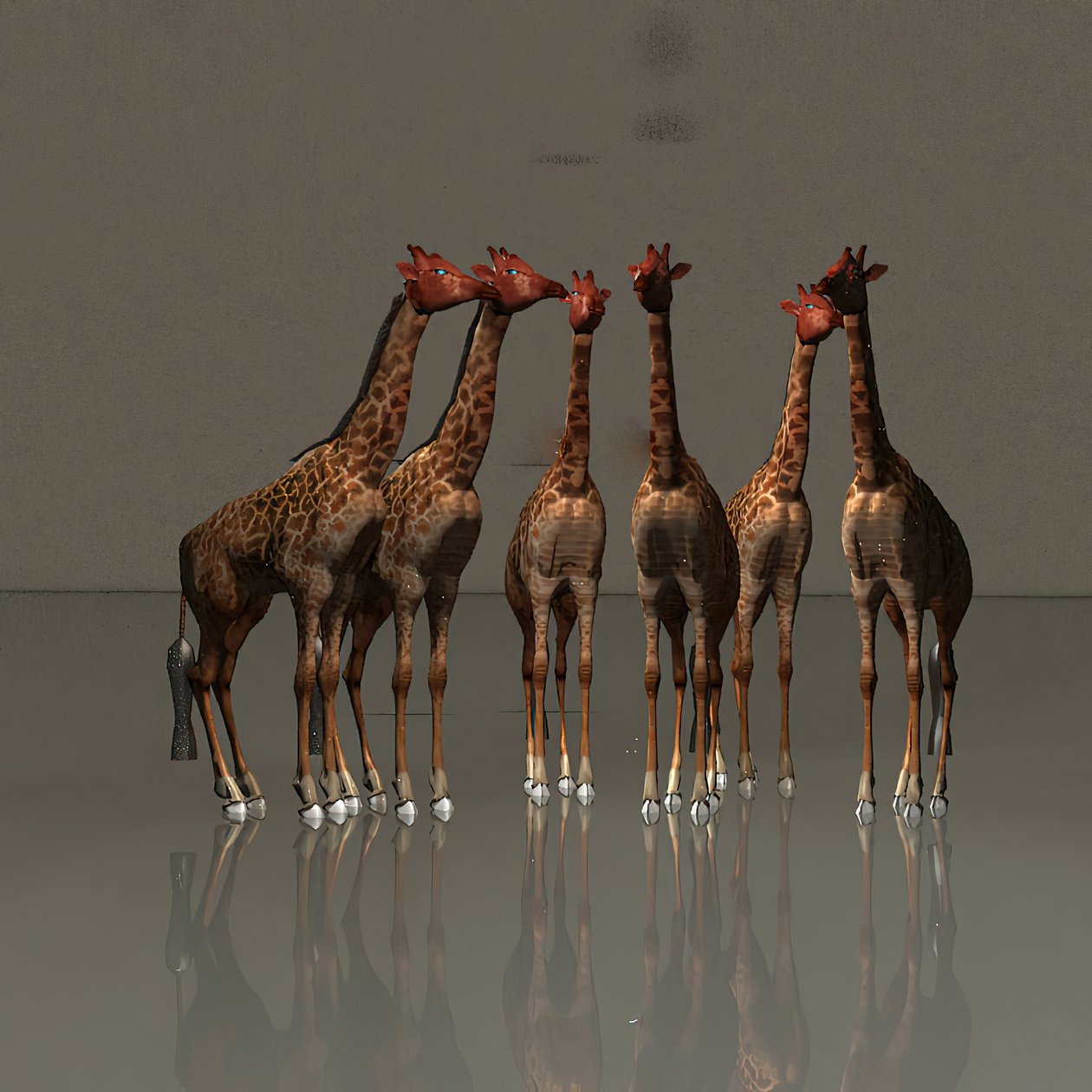 Girafas em harmonia de Kurt Heppke