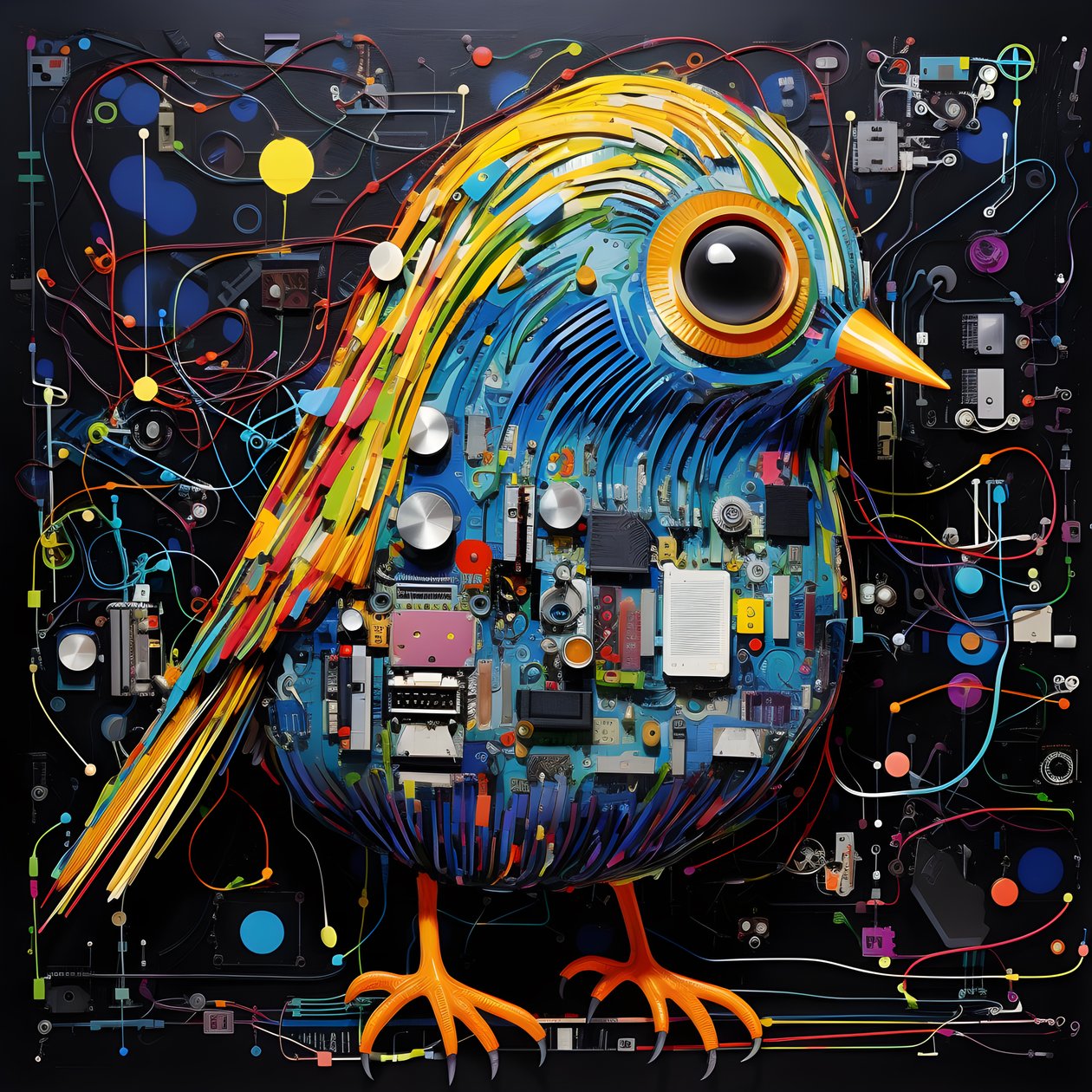 Graffiti Vogel 4 de Kurt Heppke