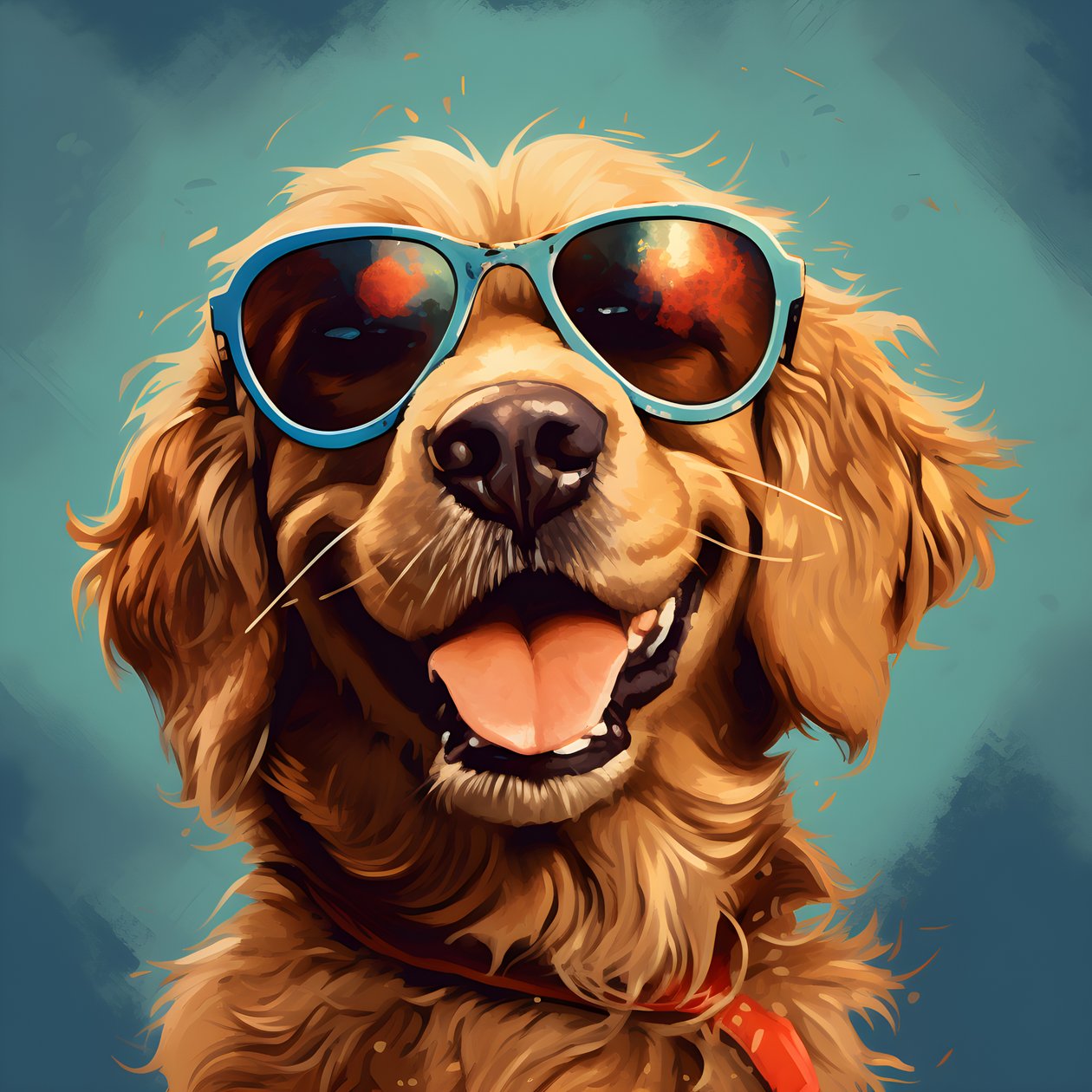 Cão, desenho animado, óculos de sol 2 de Kurt Heppke