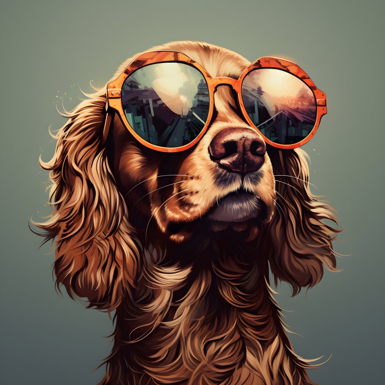 Cão, desenho animado, óculos de sol 4 de Kurt Heppke