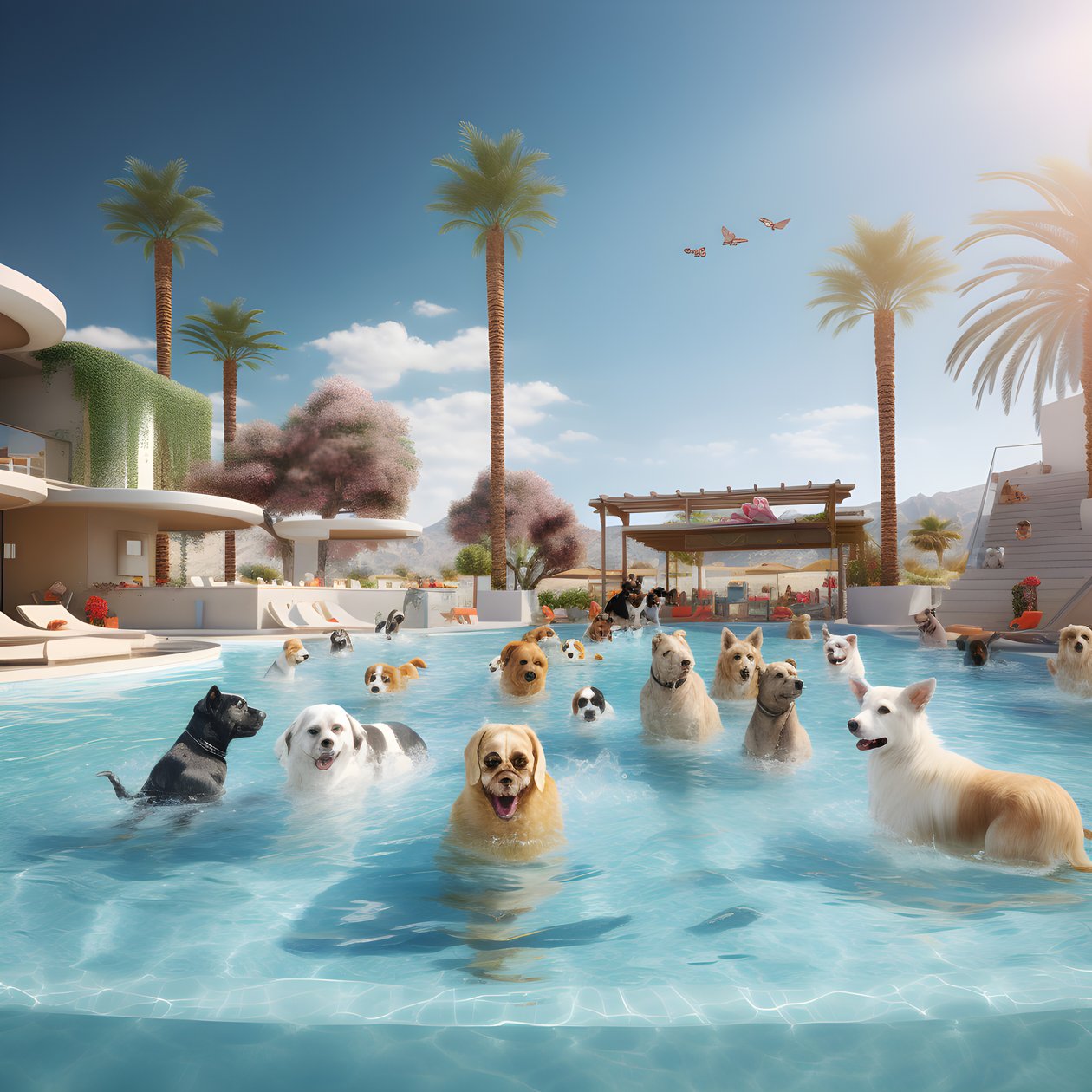Festa de piscina em Palm Springs 4 de Kurt Heppke