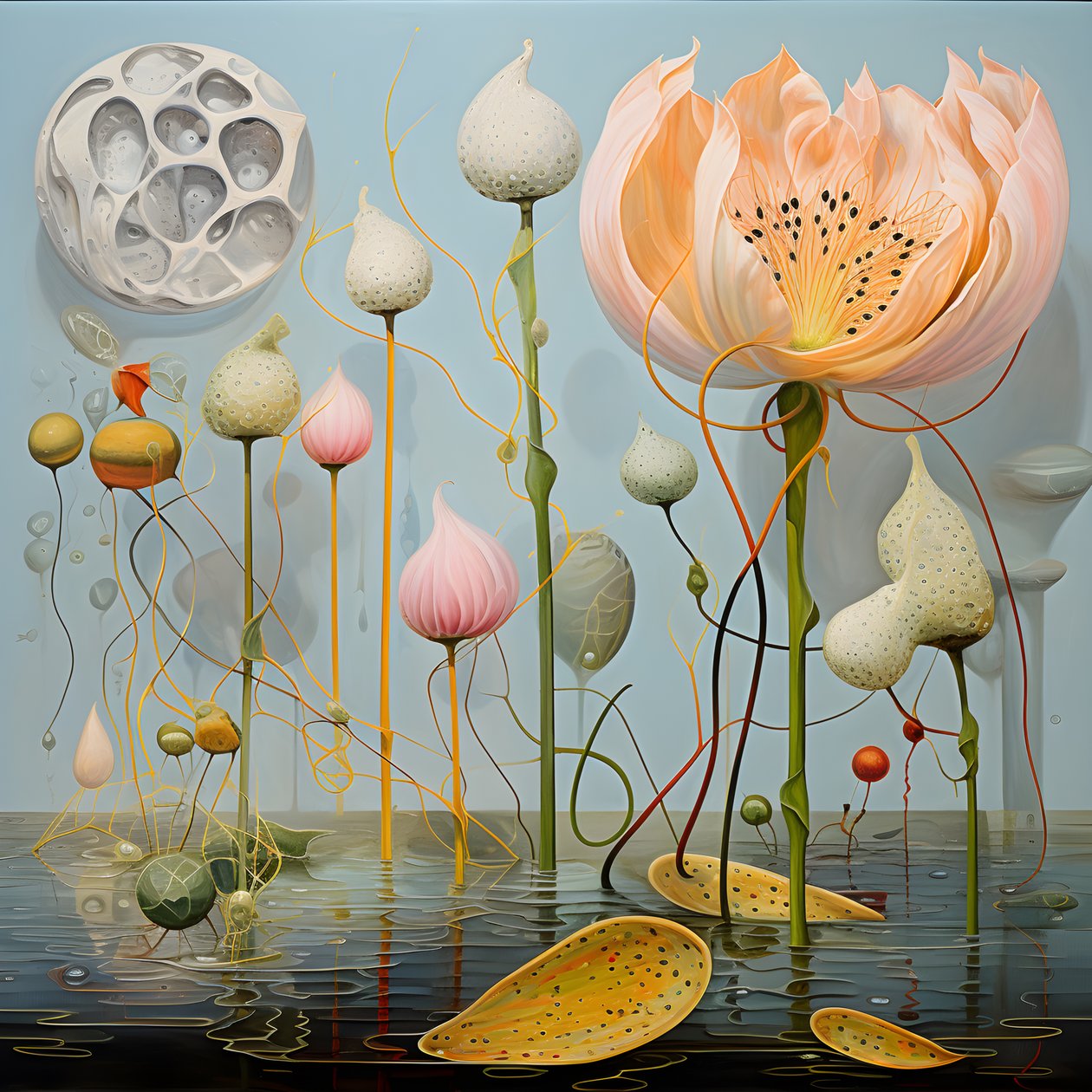 Vagens de sementes de flor de lótus 2 de Kurt Heppke