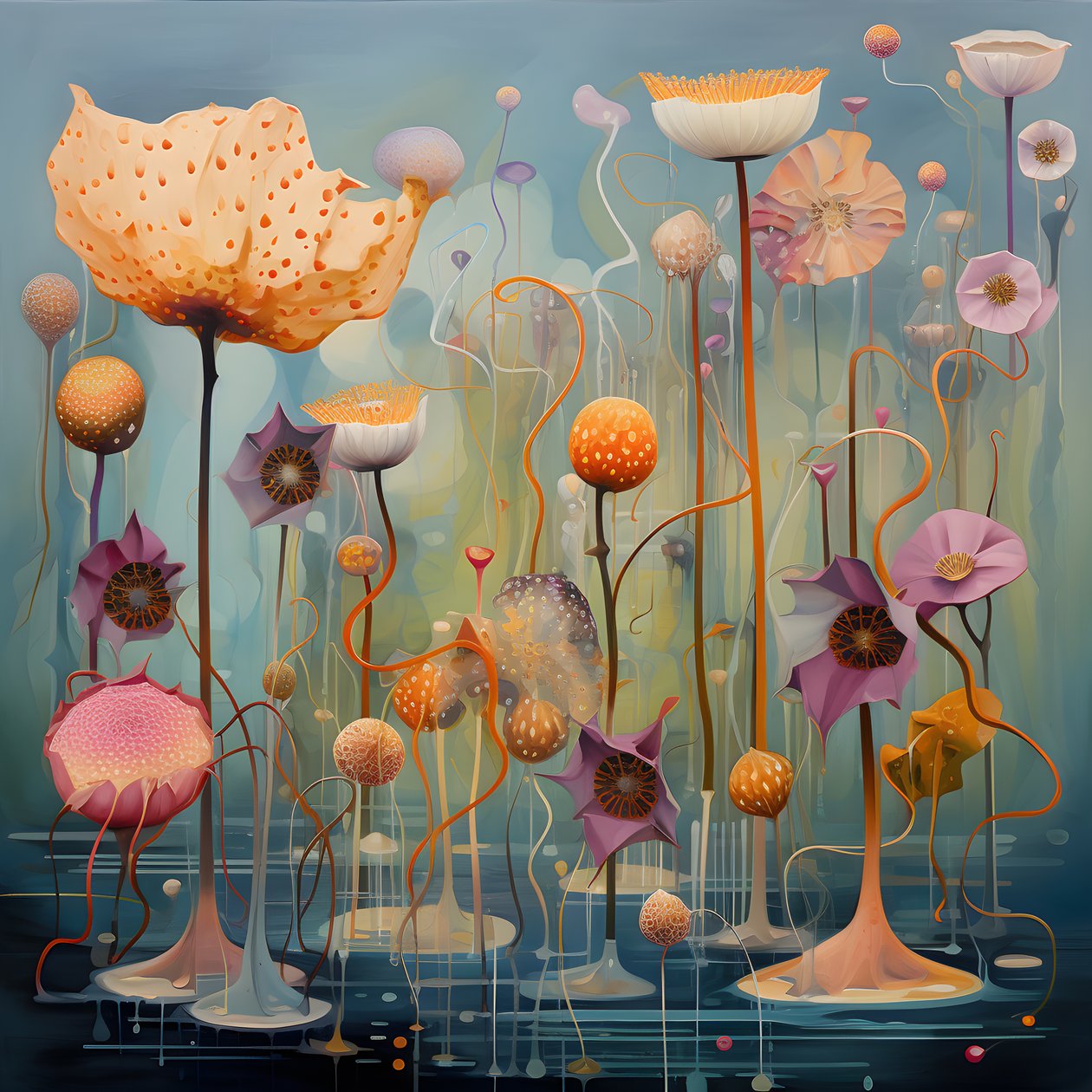 Vagens de sementes de flor de lótus 3 de Kurt Heppke