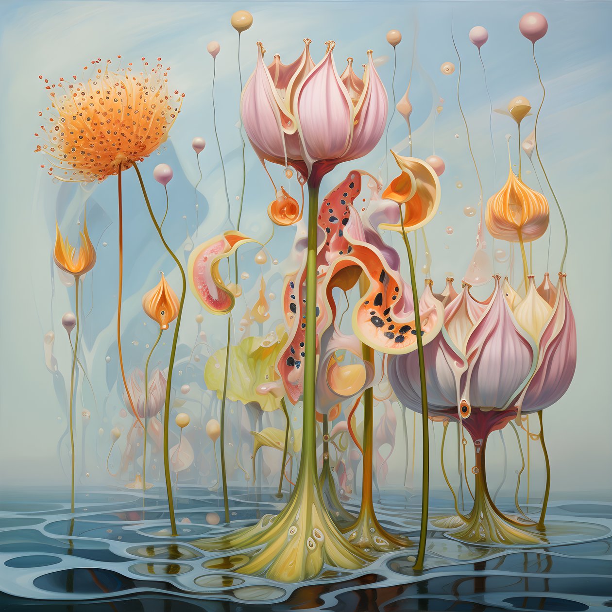 Vagens de sementes de flor de lótus 4 de Kurt Heppke