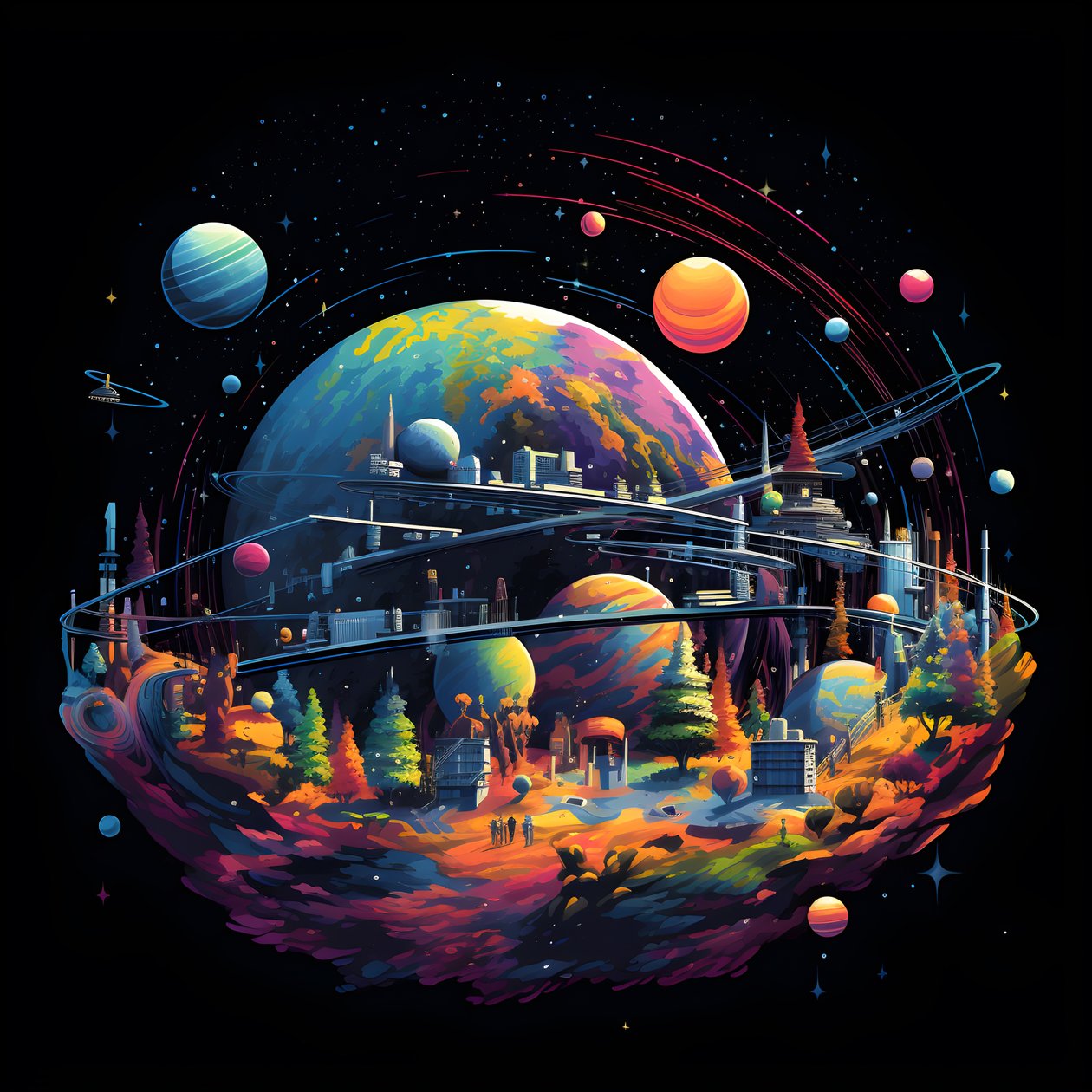 Planetário no espaço 2 de Kurt Heppke