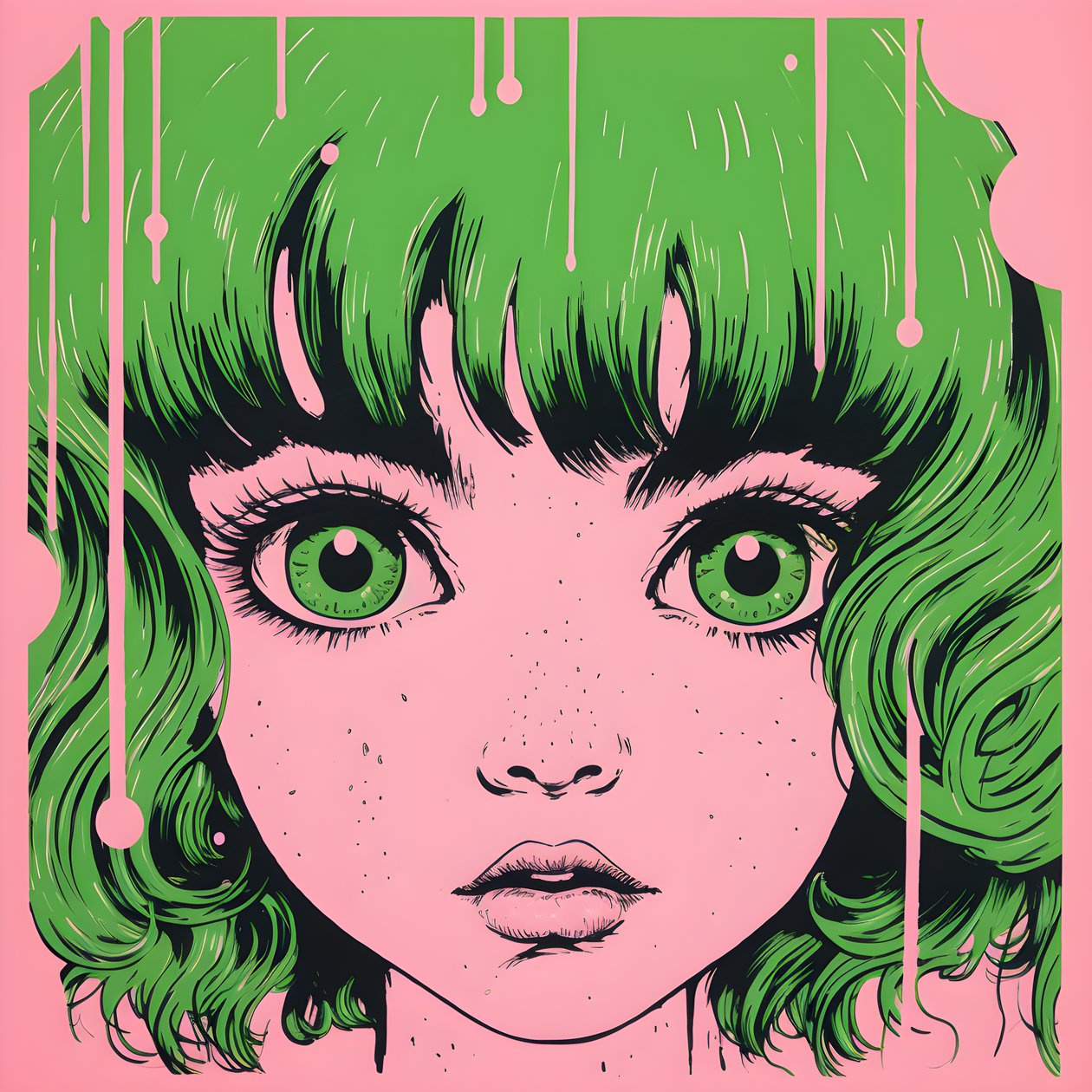 Risografia de uma menina de tenra idade 4 de Kurt Heppke