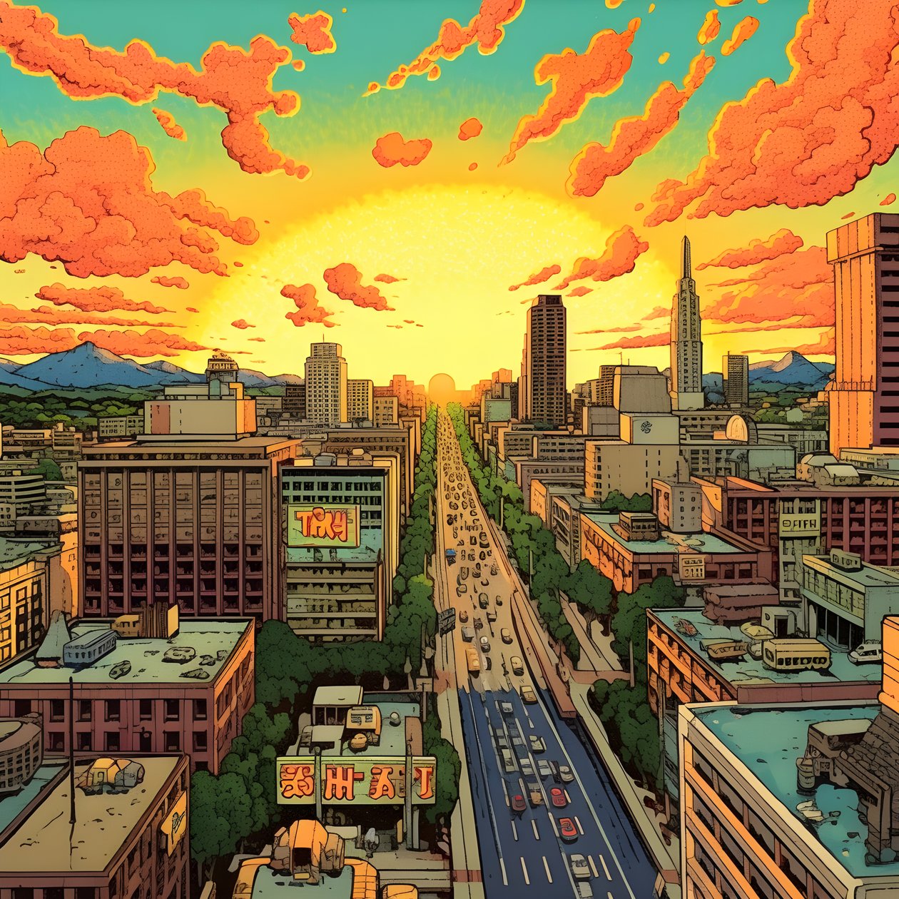 Paisagem urbana 1 de Kurt Heppke