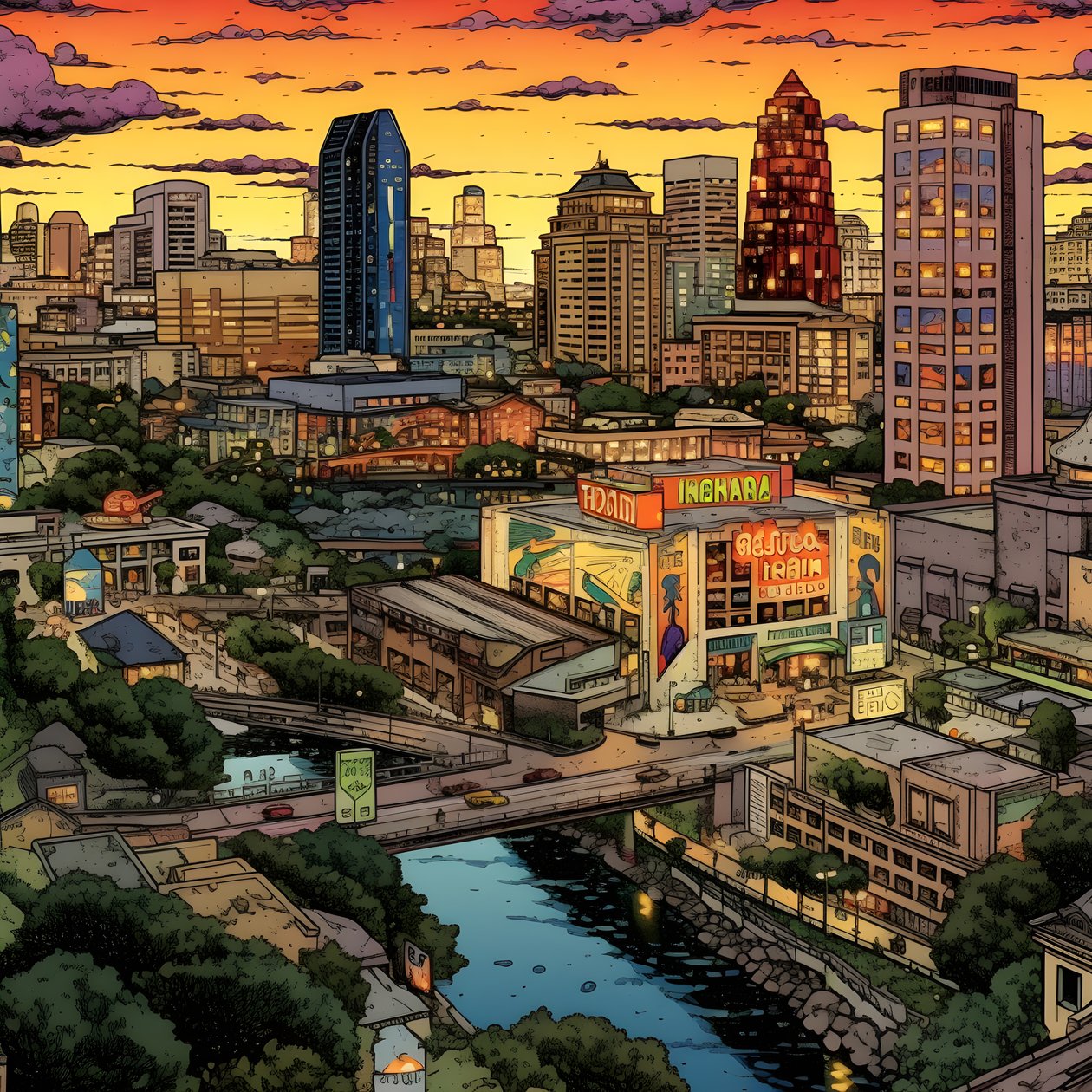 Paisagem urbana 3 de Kurt Heppke