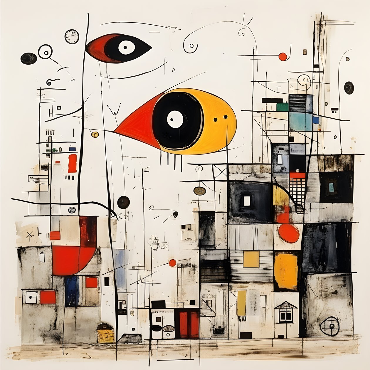 Ilustrações surreais de Joan Miró. 3 de Kurt Heppke