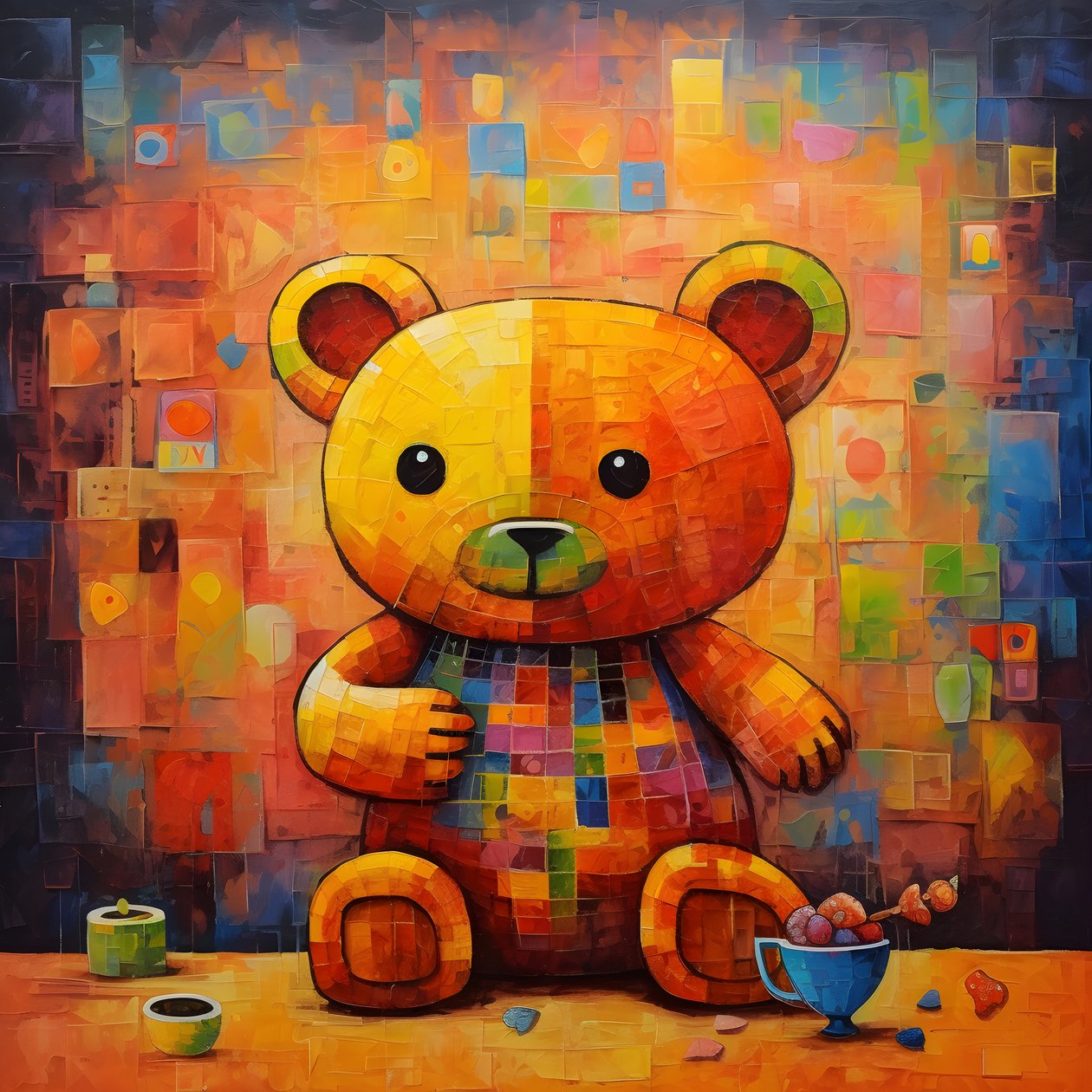 Urso de peluche e pote de mel 4 de Kurt Heppke