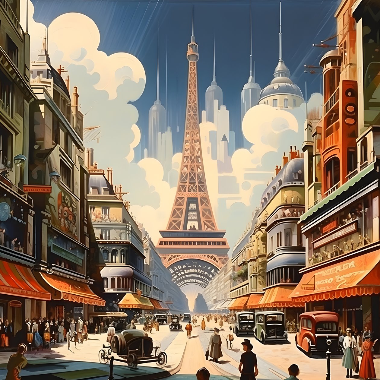 Cartaz publicitário, Paris, França 3 de Kurt Heppke