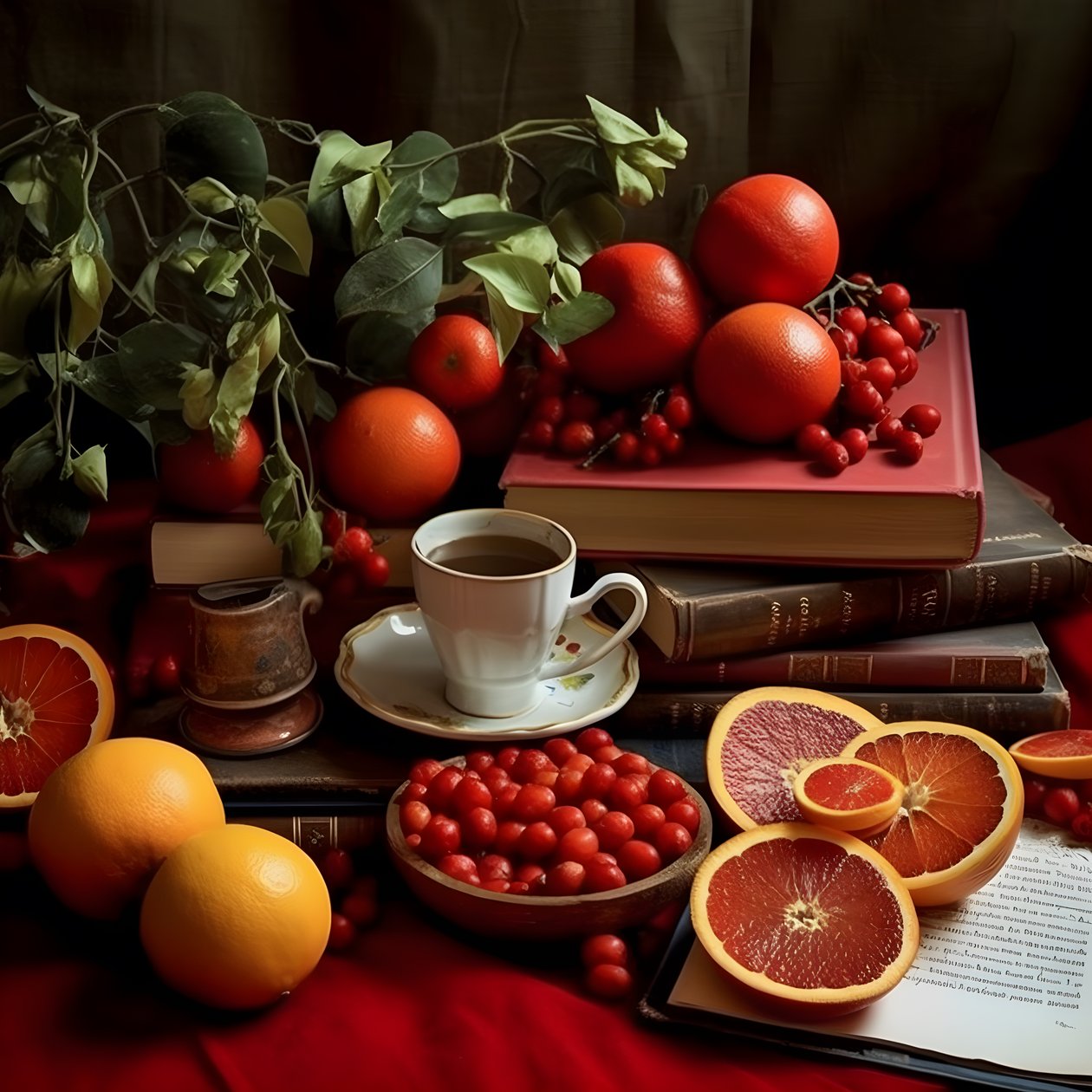 Livro de café vermelho citrino 1 de Kurt Heppke