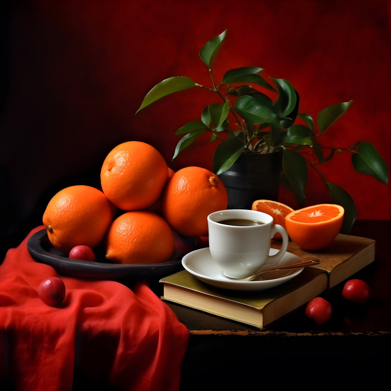 Livro de café vermelho citrino 2 de Kurt Heppke