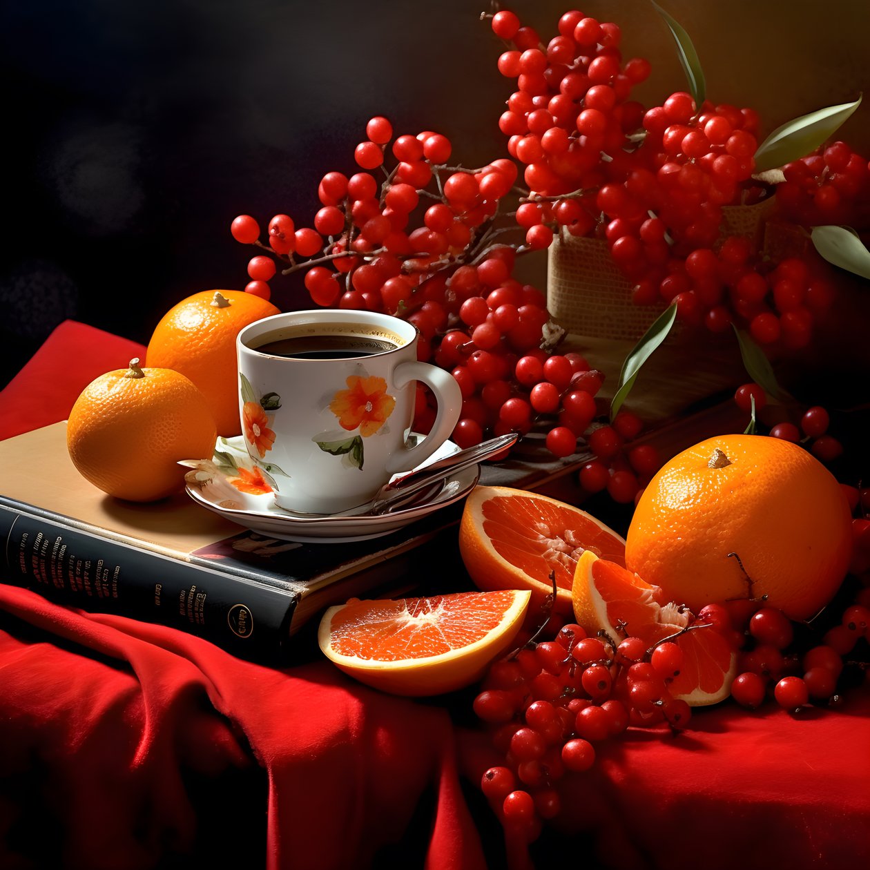 Livro de café vermelho citrino 4 de Kurt Heppke