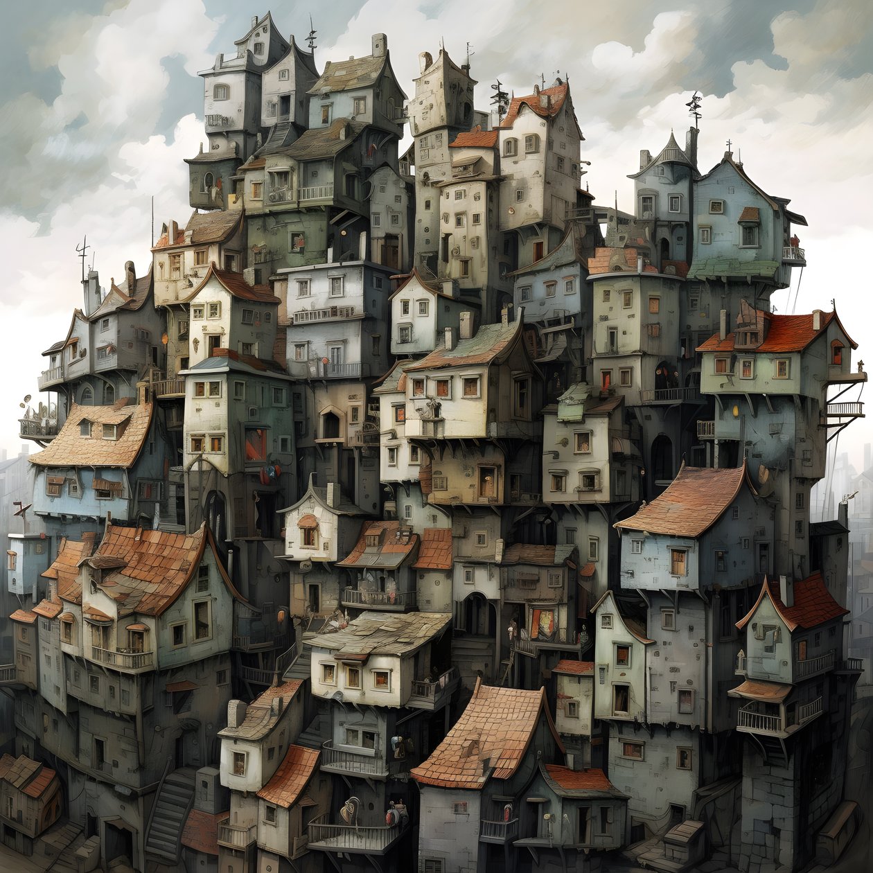 uma cidade de casas deitadas 1 de Kurt Heppke