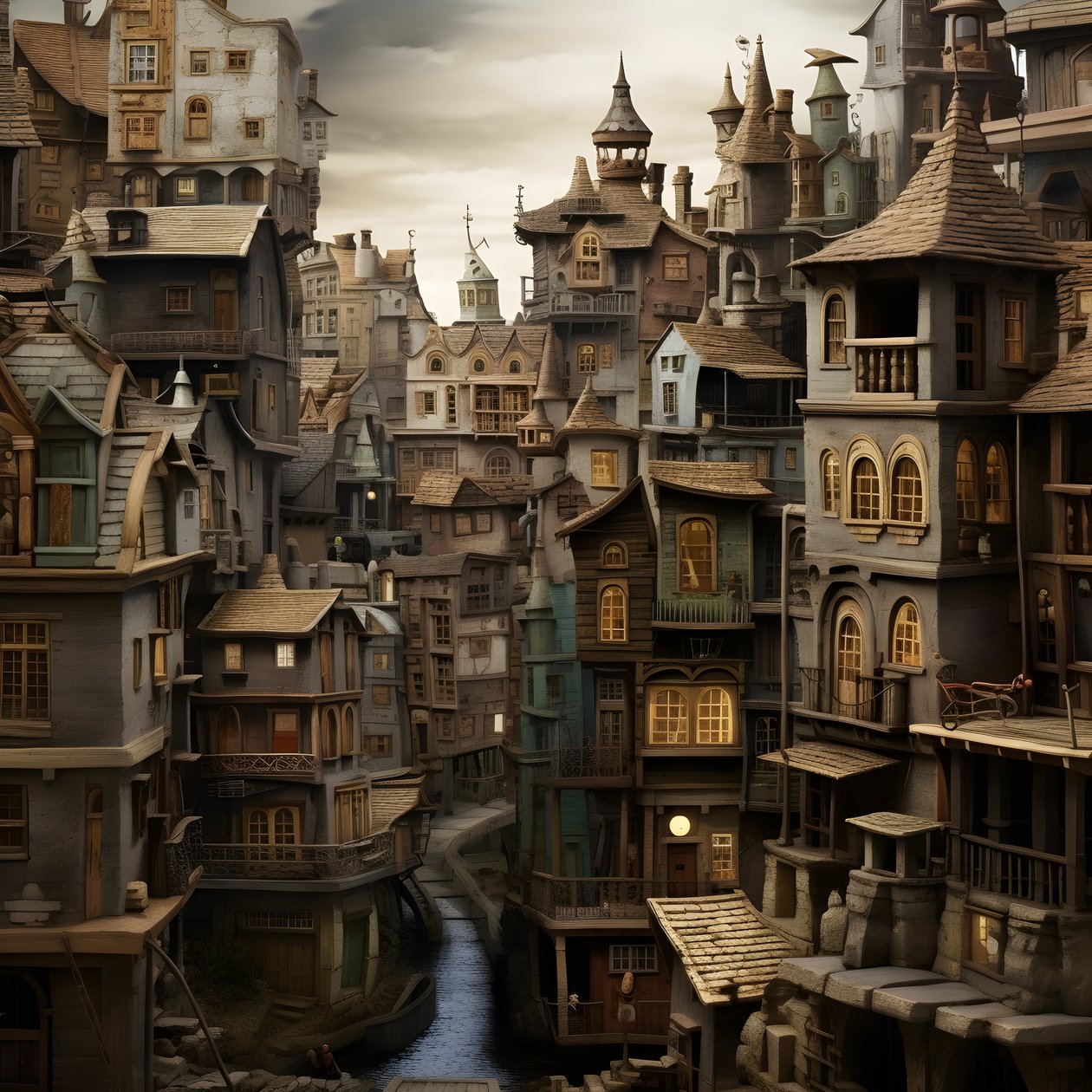 uma cidade de casas deitadas 2 de Kurt Heppke