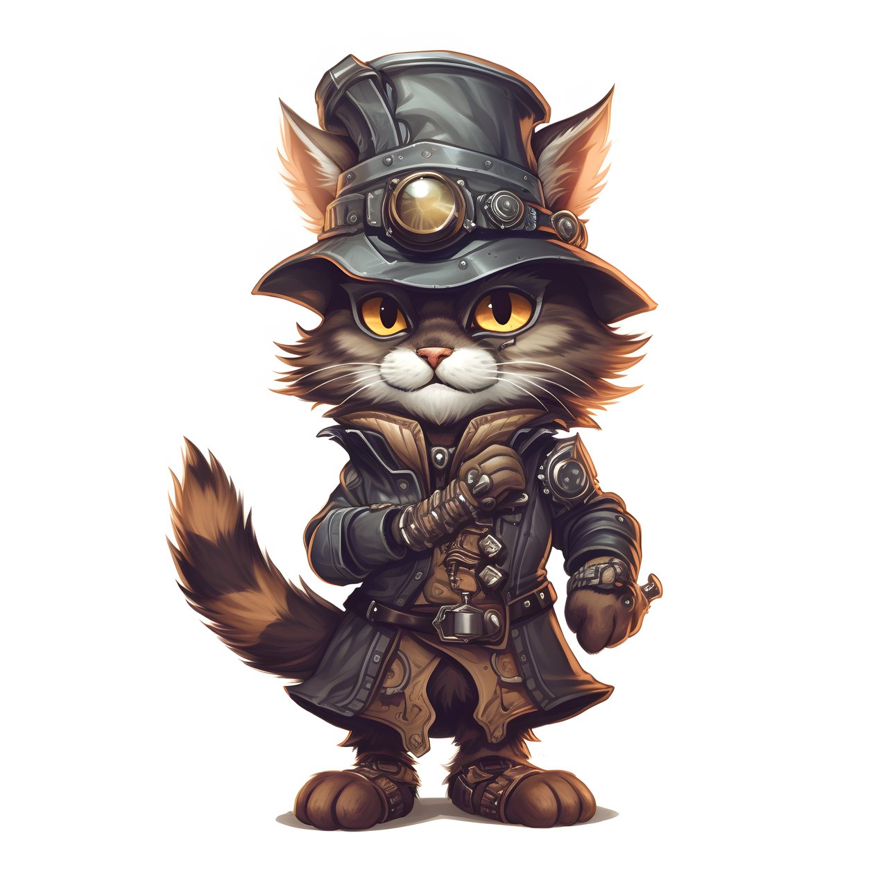 gato antropomórfico bonito 3 de Kurt Heppke