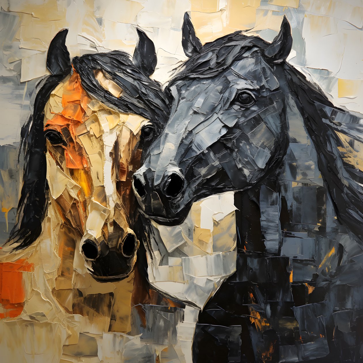 cavalos negros 2 de Kurt Heppke