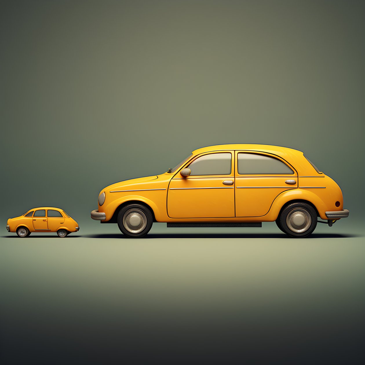 um carro grande e um carro pequeno 3 de Kurt Heppke