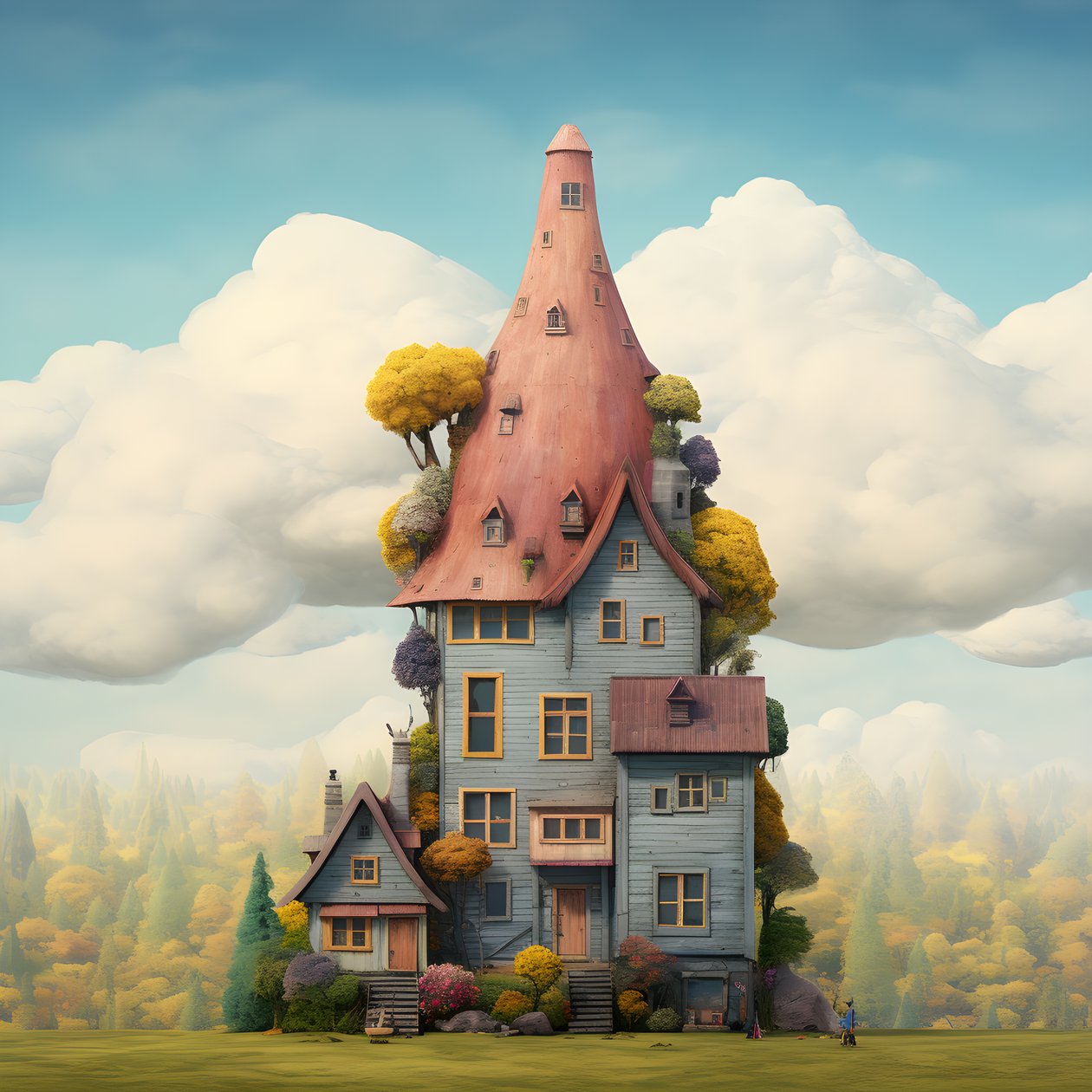 uma casa grande e uma casa pequena 1 de Kurt Heppke
