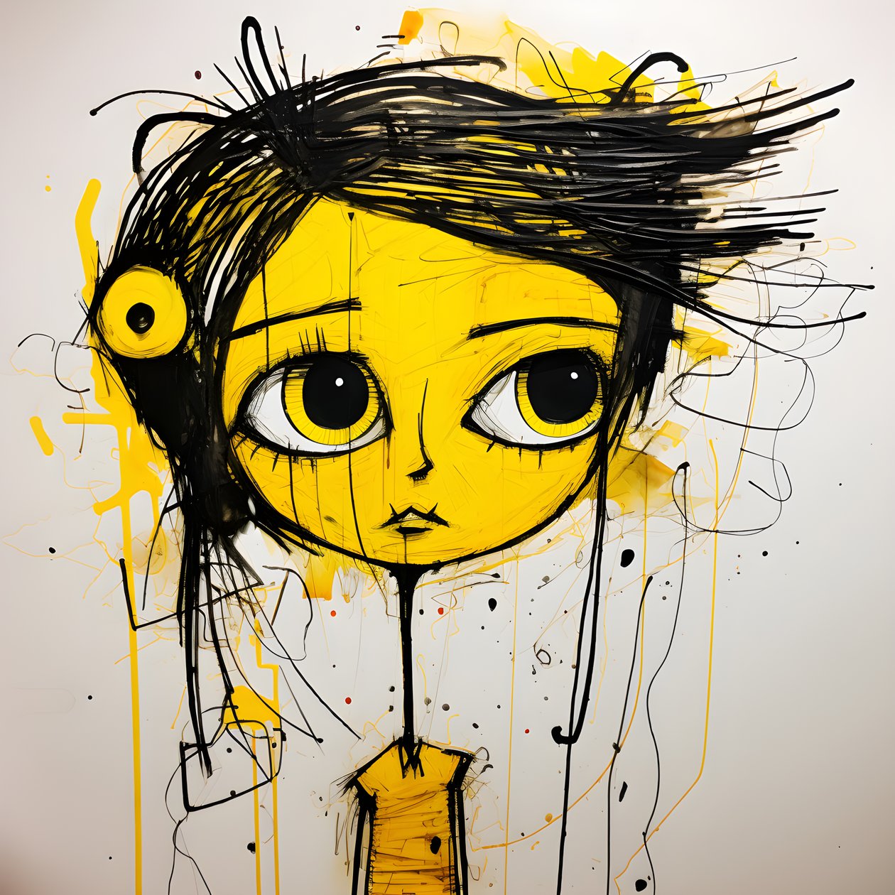 gelbe Cartoonfigur 2 de Kurt Heppke