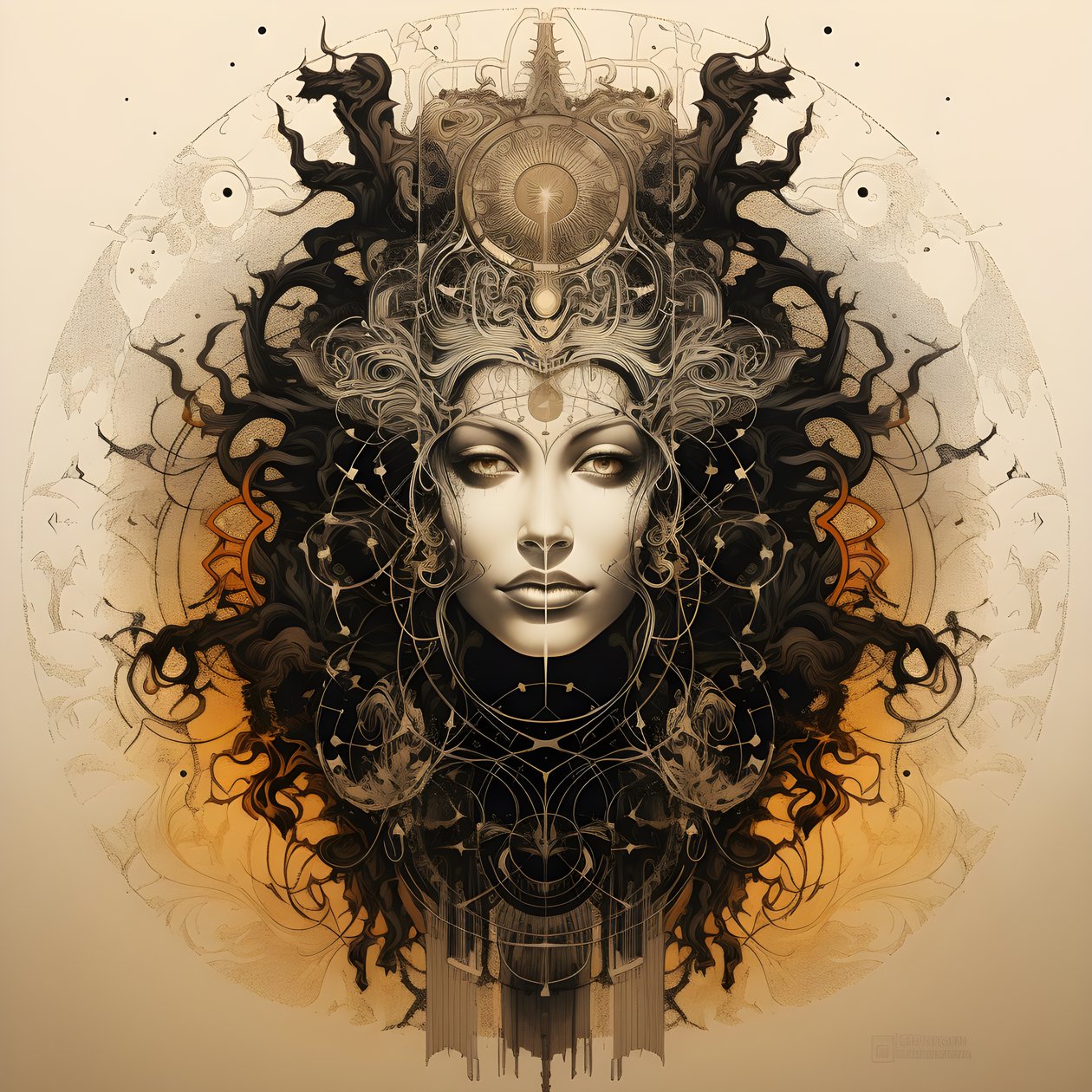 leonardo davinci concept sketch album artwork raiz de uma árvore que cresce da terra e alcança o céu como jack and the beanstalk 3 de Kurt Heppke